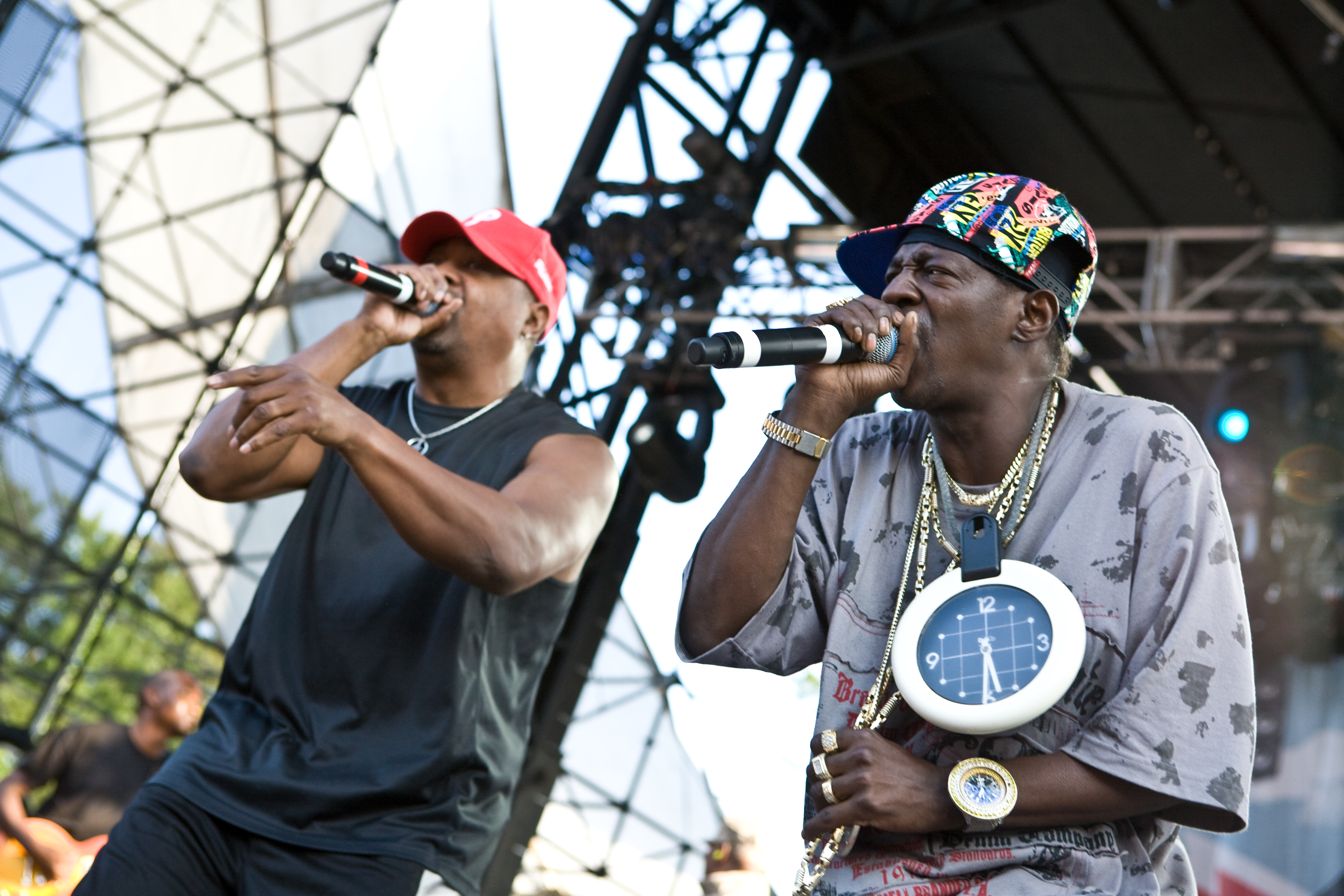 Chuck D and Flavor Flav of Public Enemy perform at the 2009 Virgin FreeFest in Columbia, MD. Freelance Photo imported to Merlin on Sun Aug 30 18:42:03 2009