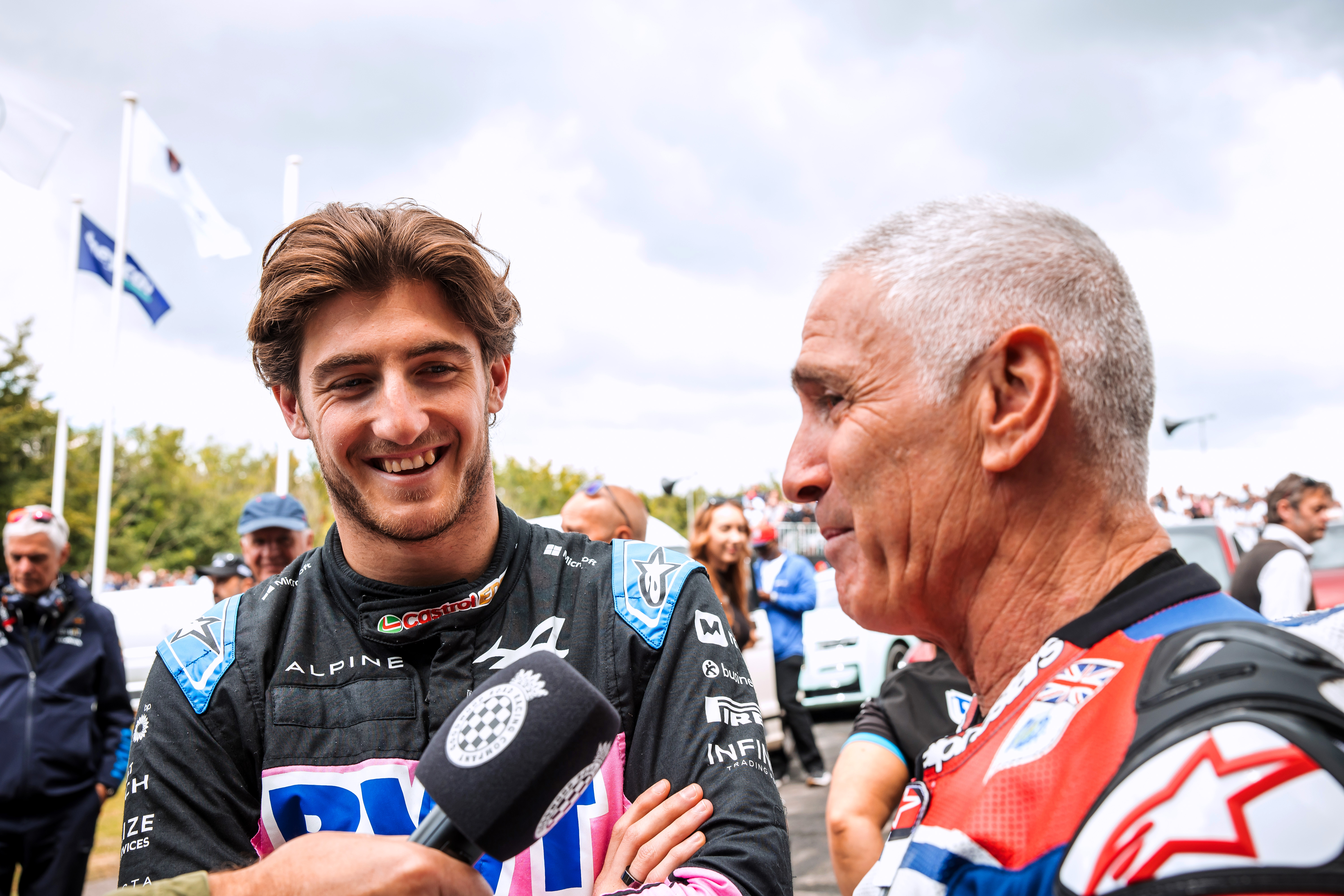 Jack and Mick Doohan talk to media.