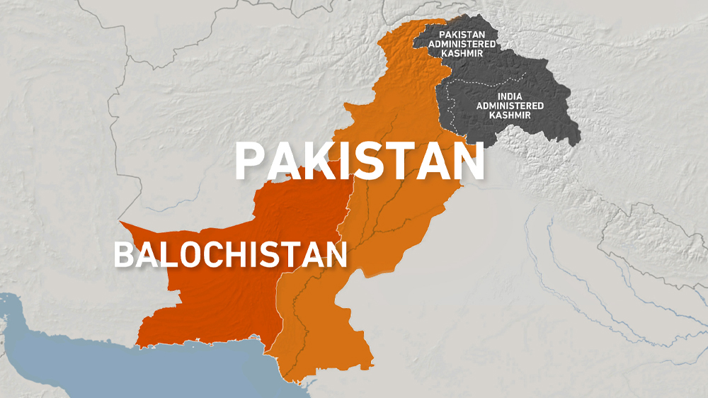 Map of Balochistan, Pakistan