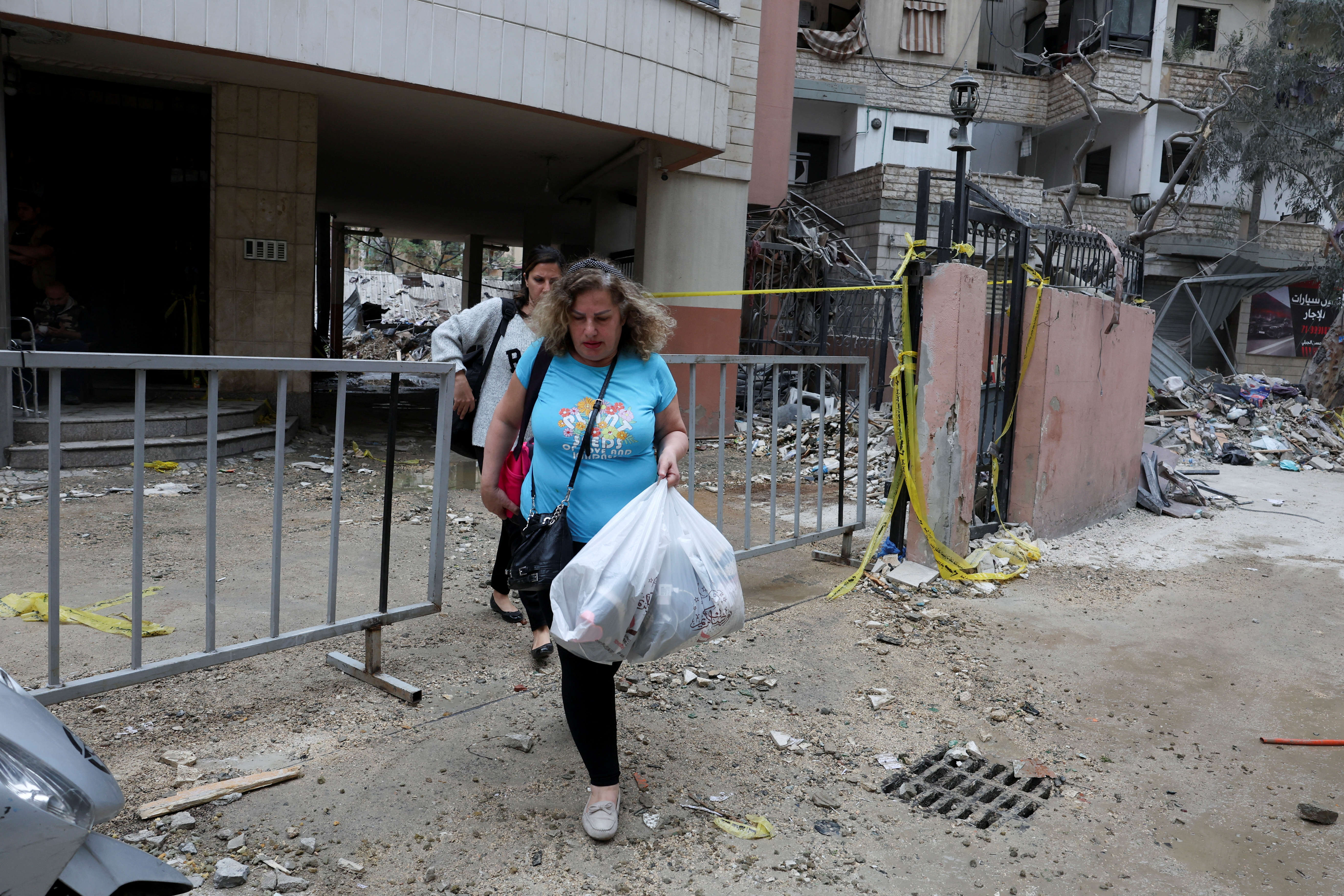Aftermath of an Israeli airstrike, in Beirut