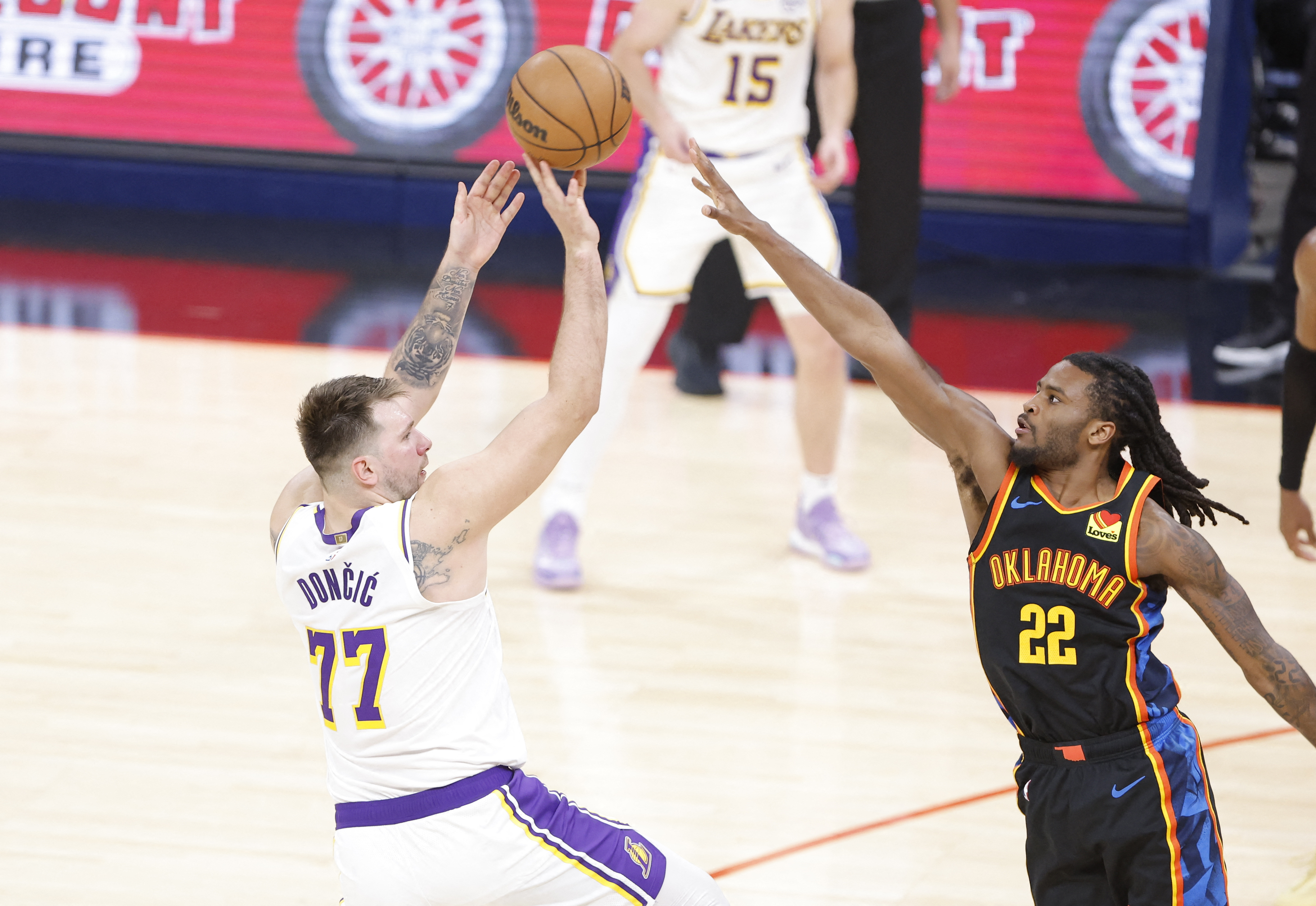 Luka Doncic in action.