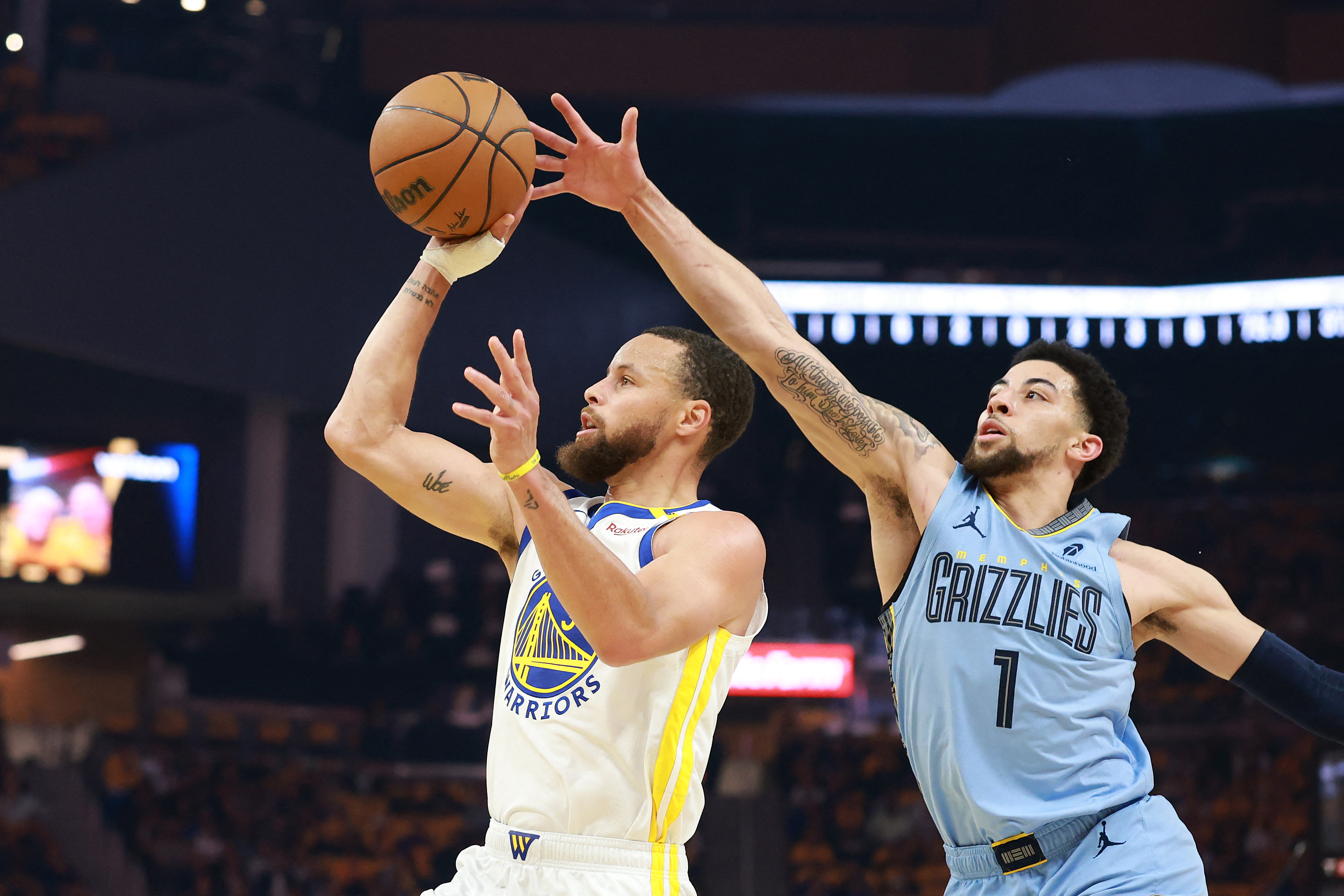 Stephen Curry in action.