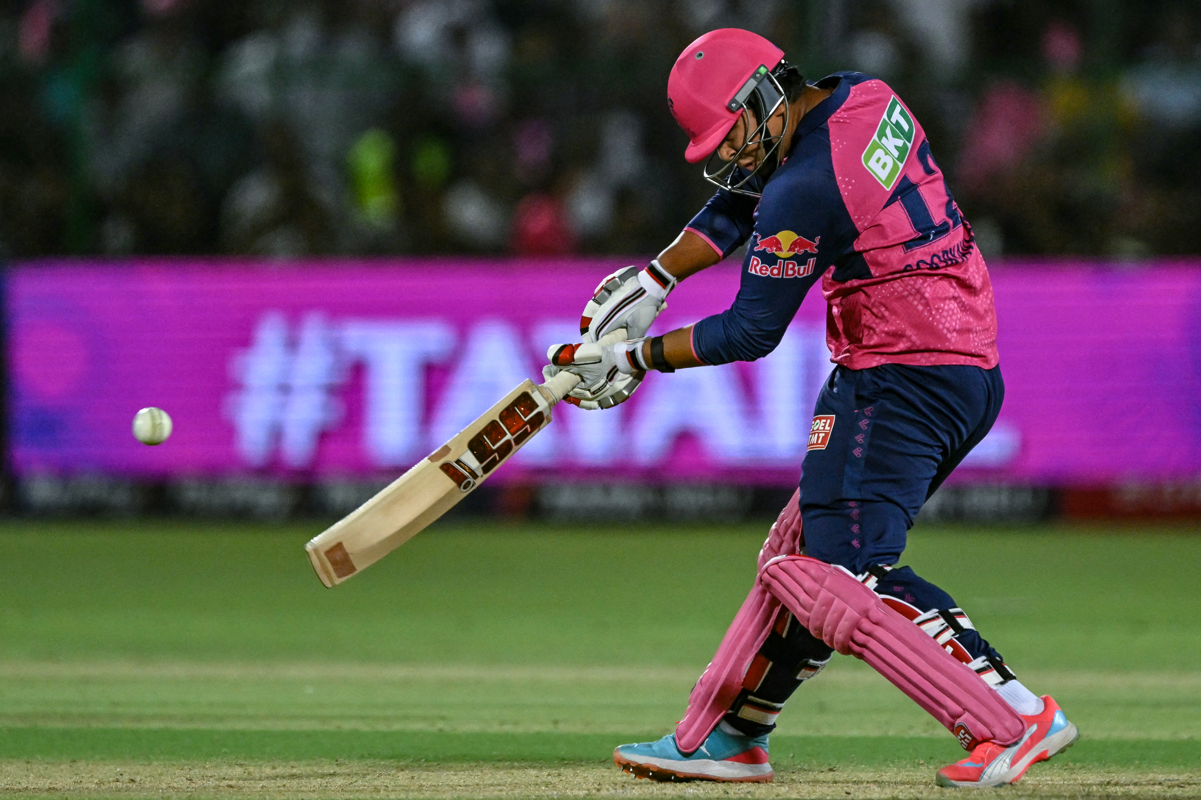 Vaibhav Suryavanshi in action.