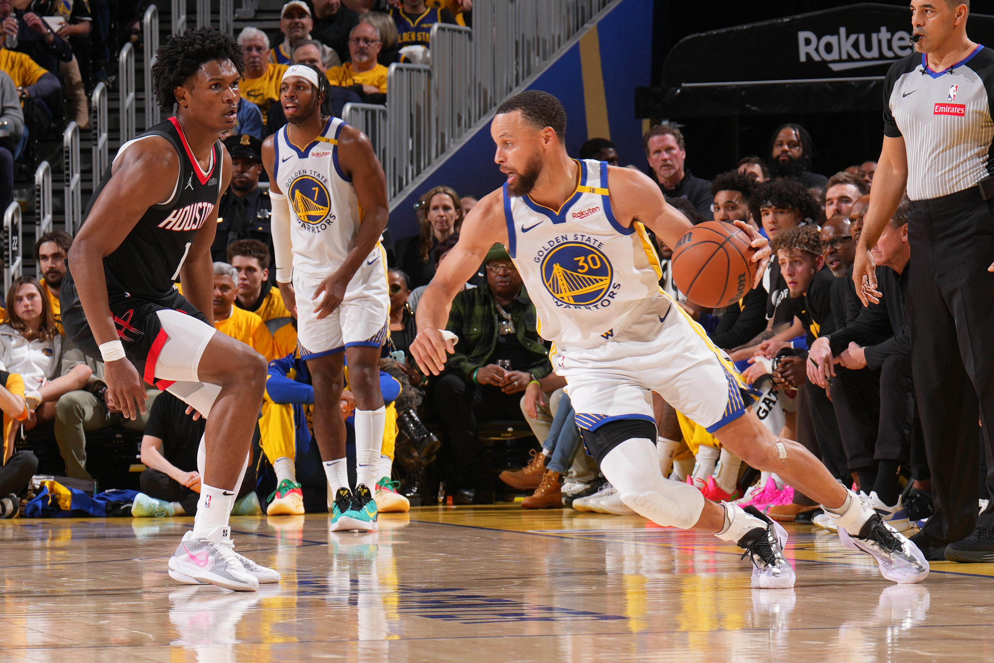 Stephen Curry in action.