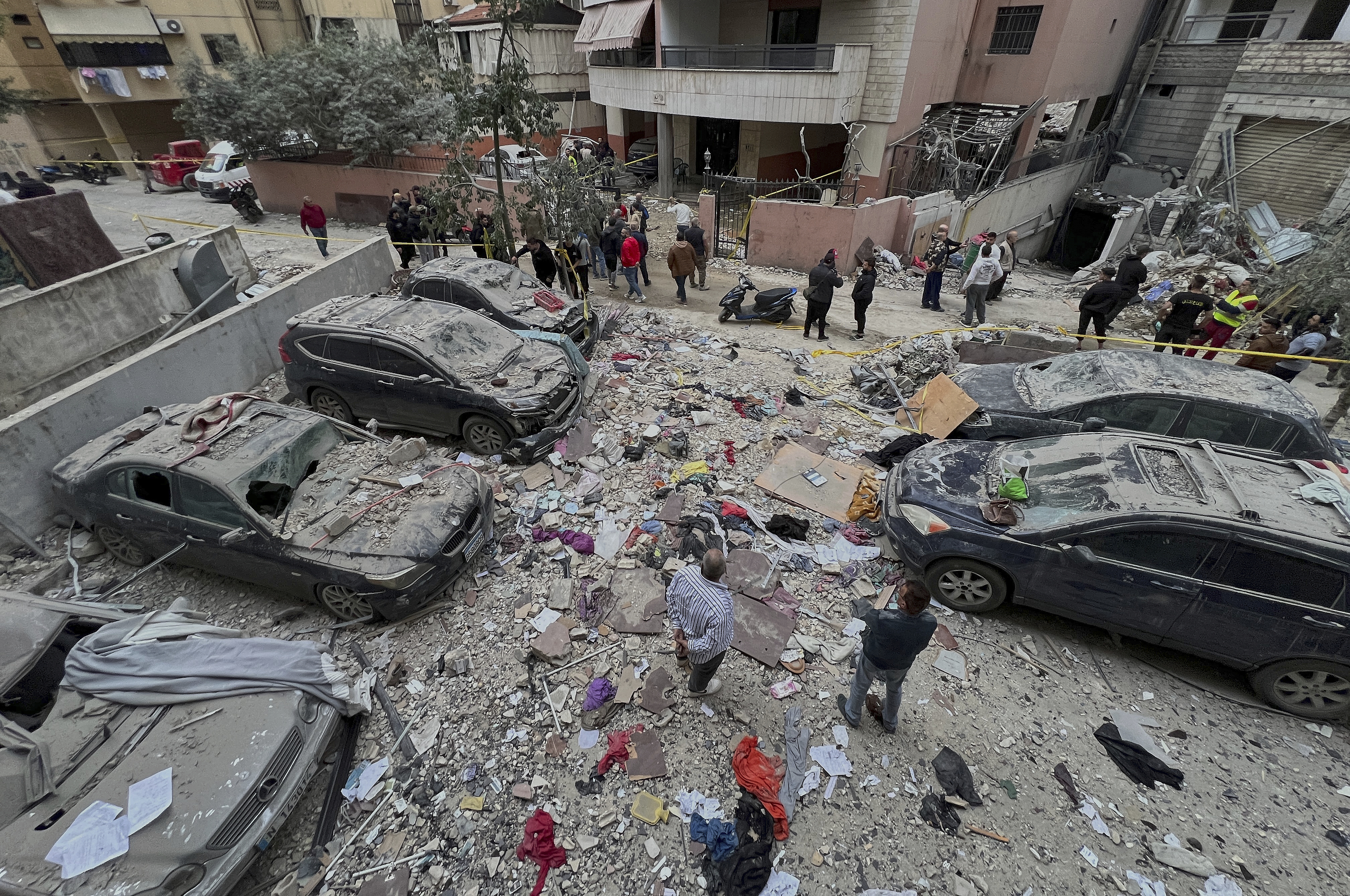 Aftermath of an Israeli airstrike, in Beirut
