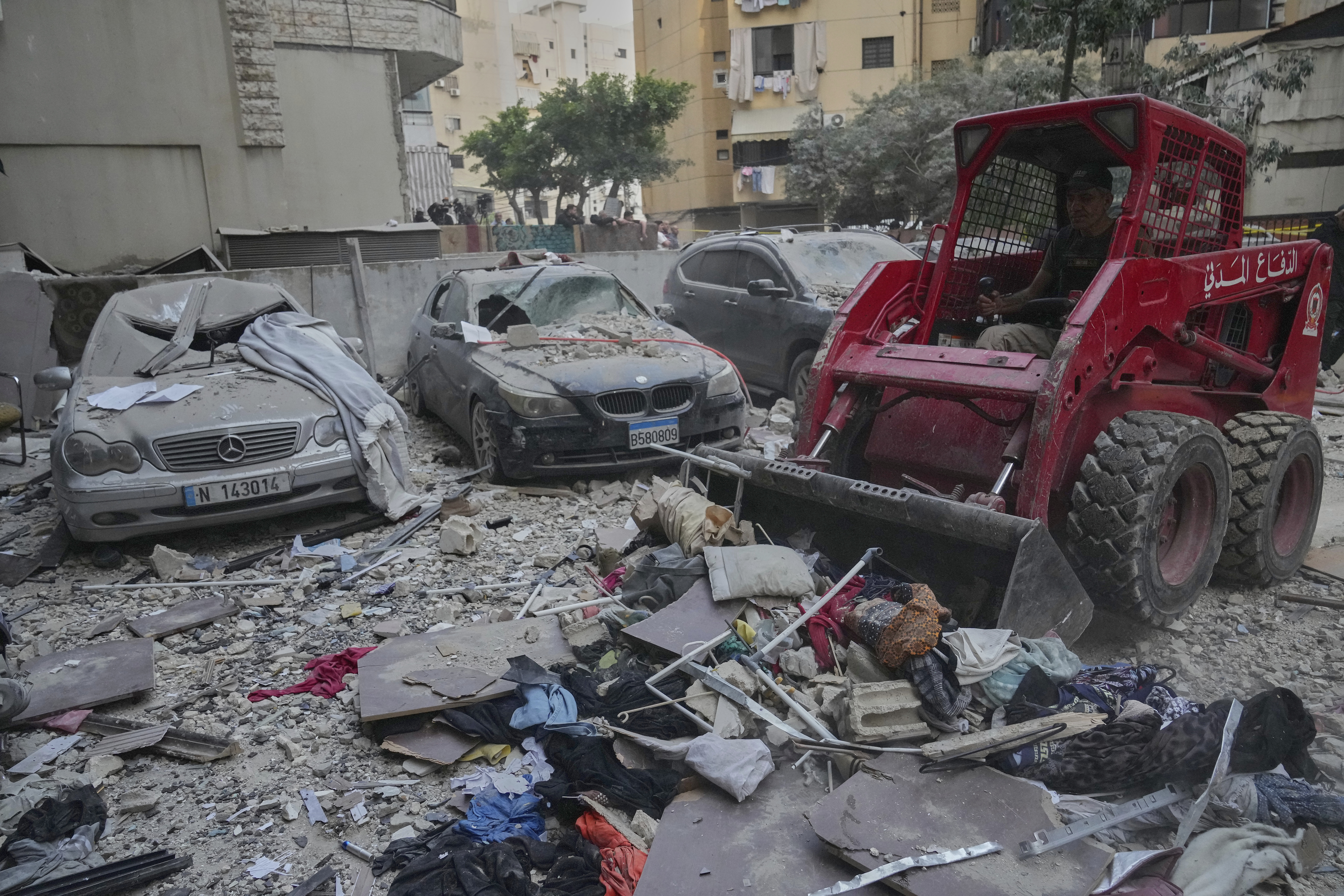 Aftermath of an Israeli airstrike, in Beirut