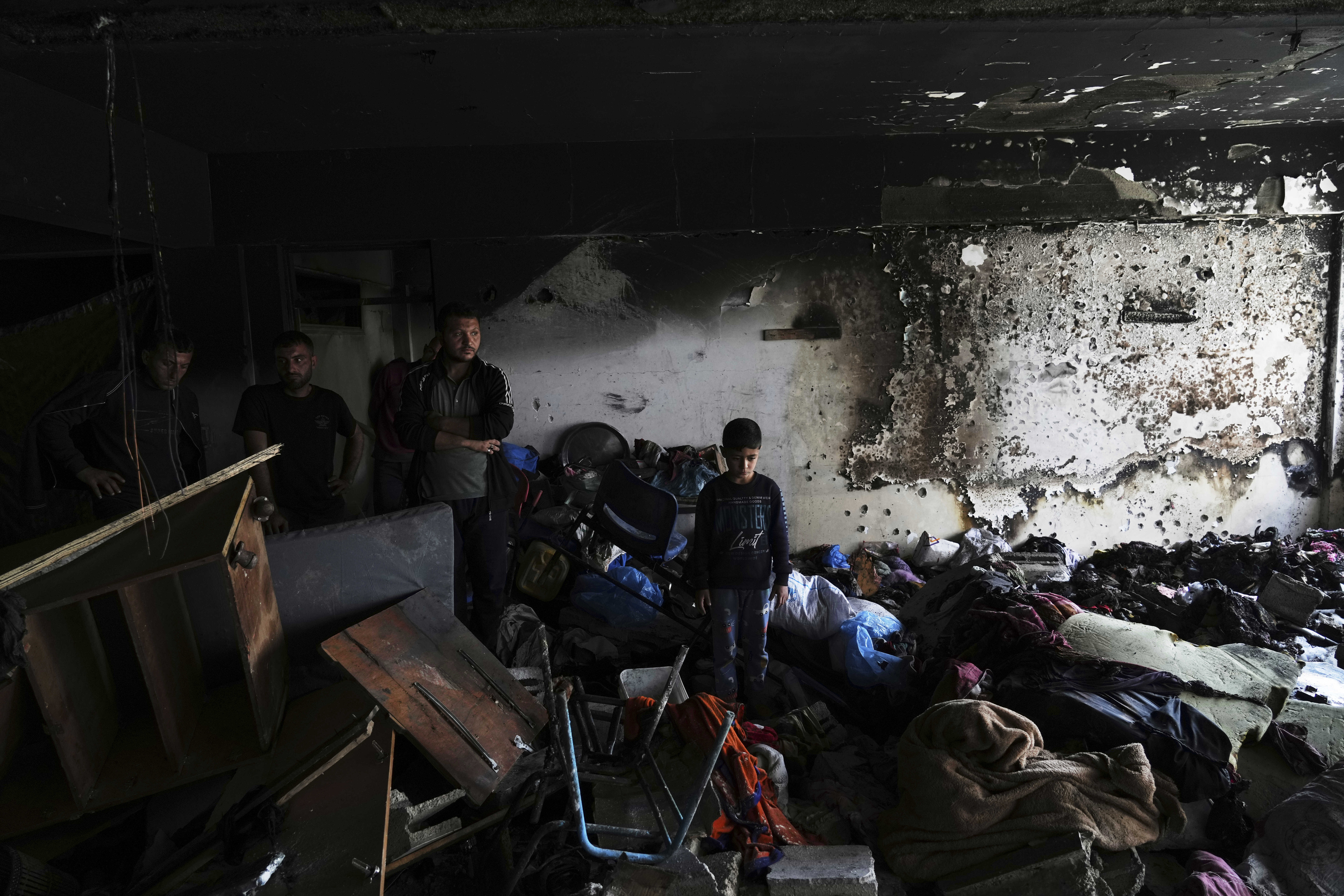 Overnight Israeli attacks hit tent shelters, homes in southern Gaza