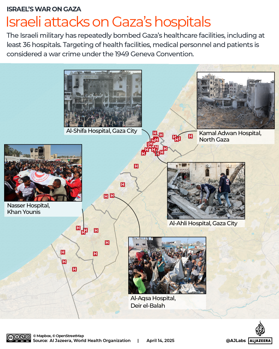 INTERACTIVE - Israel attacks on Gaza hospitals health bomb-1744638922