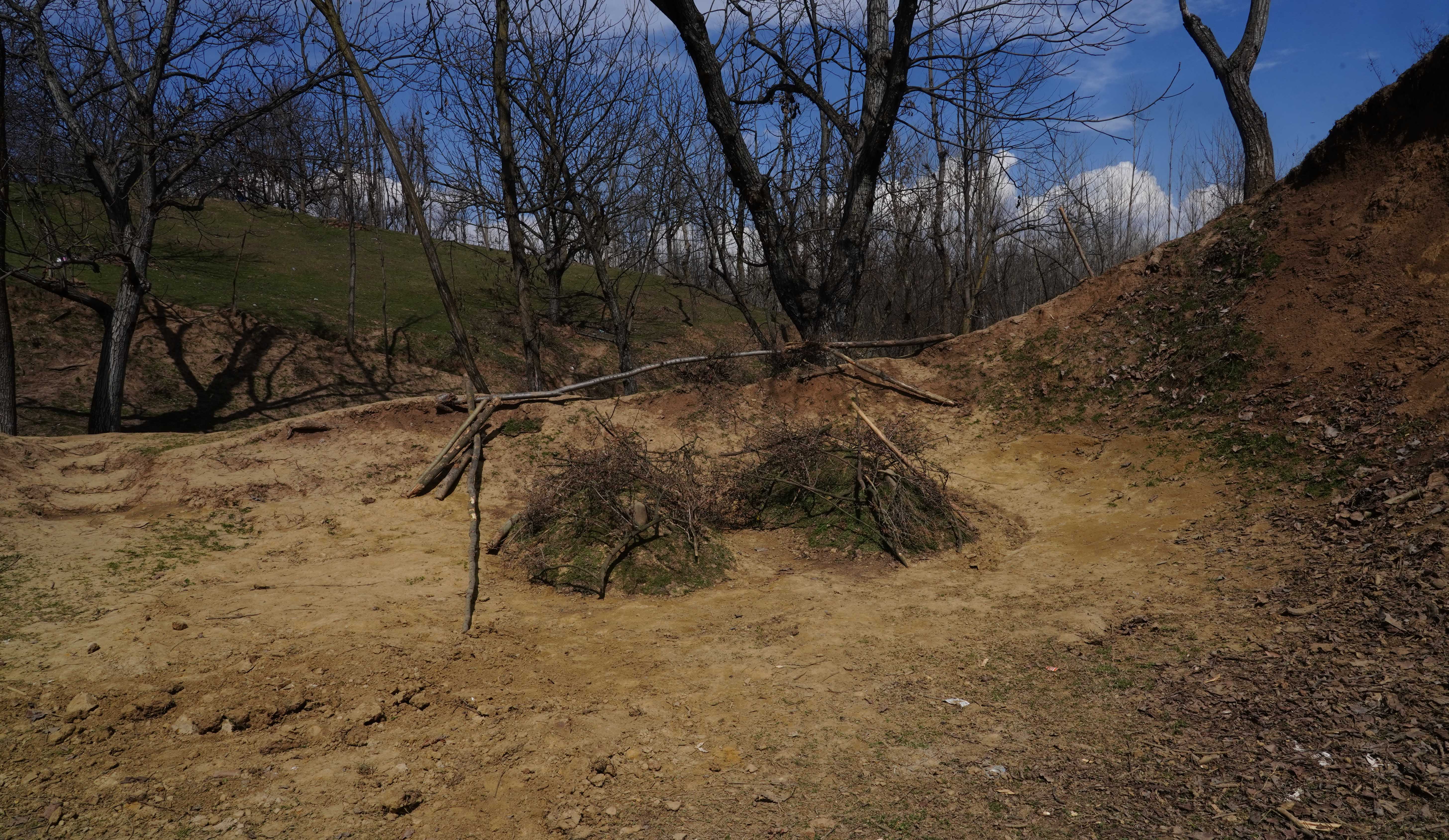 The graves of Riyaz and Showkat in Chandian Paha village of Kulgam, Kashmir. Photo Sajad Hameed