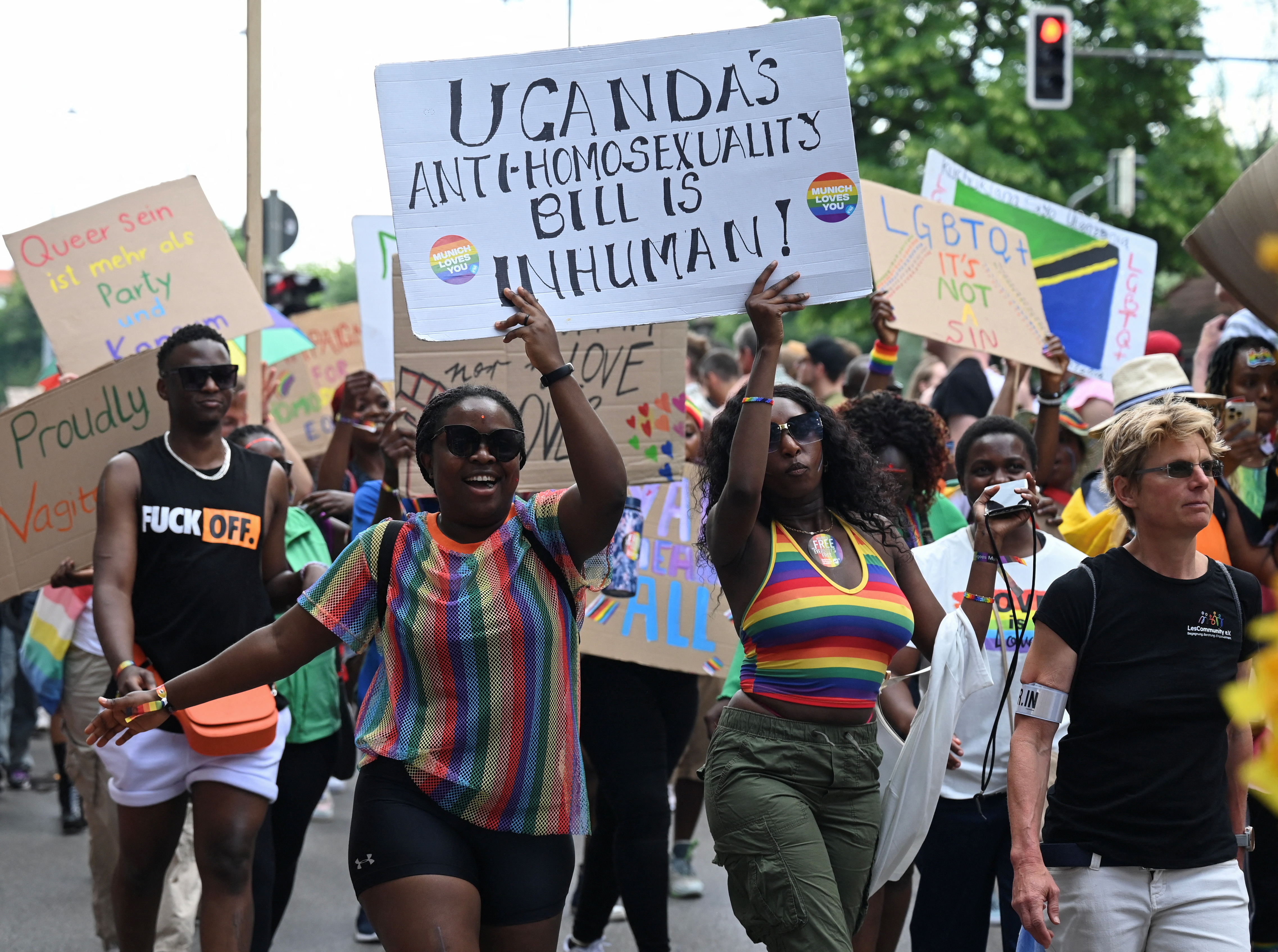 LGBTQ activists protest in Uganda