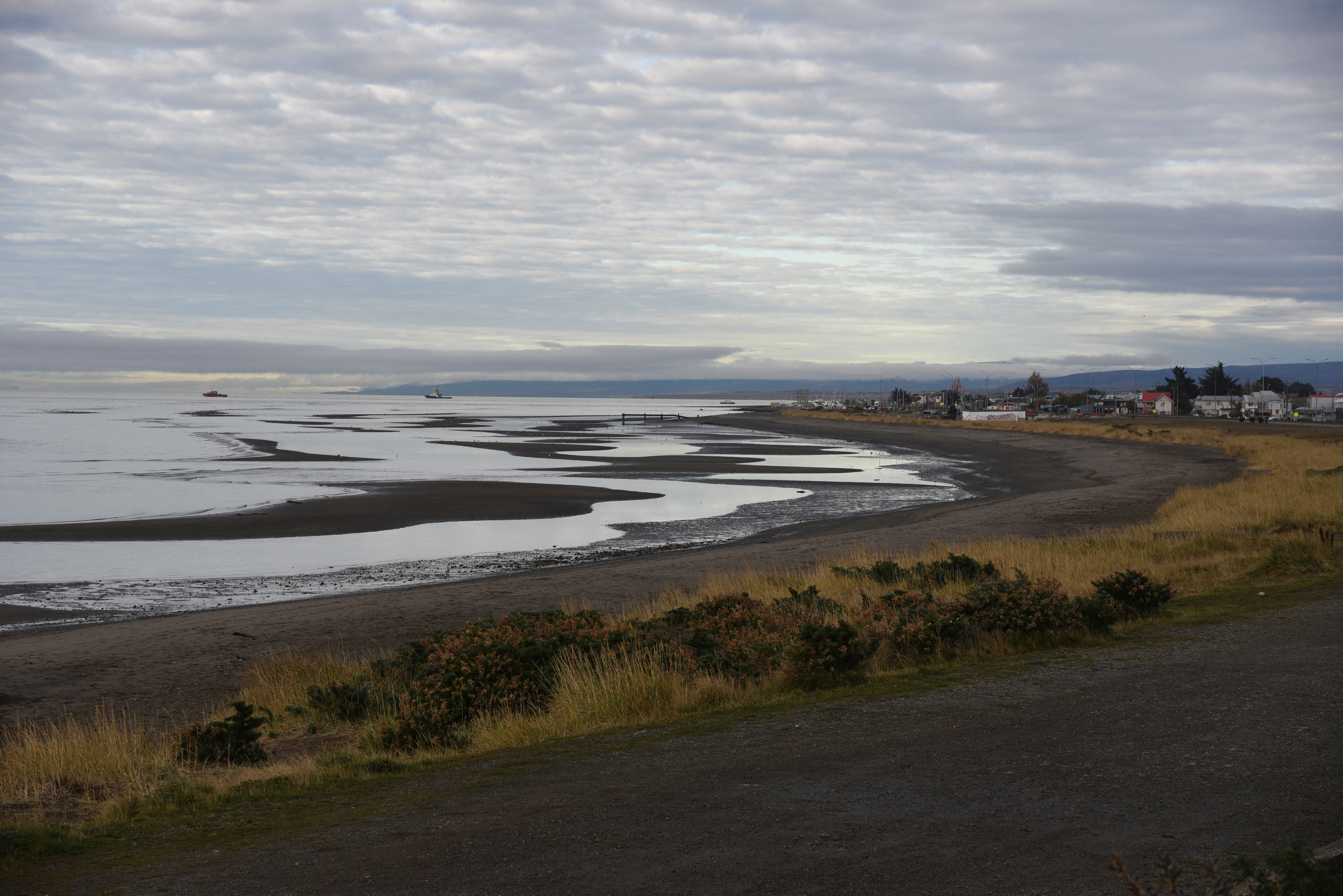 A view of the north beach in Punta Arenas, Chile, after an earthquake