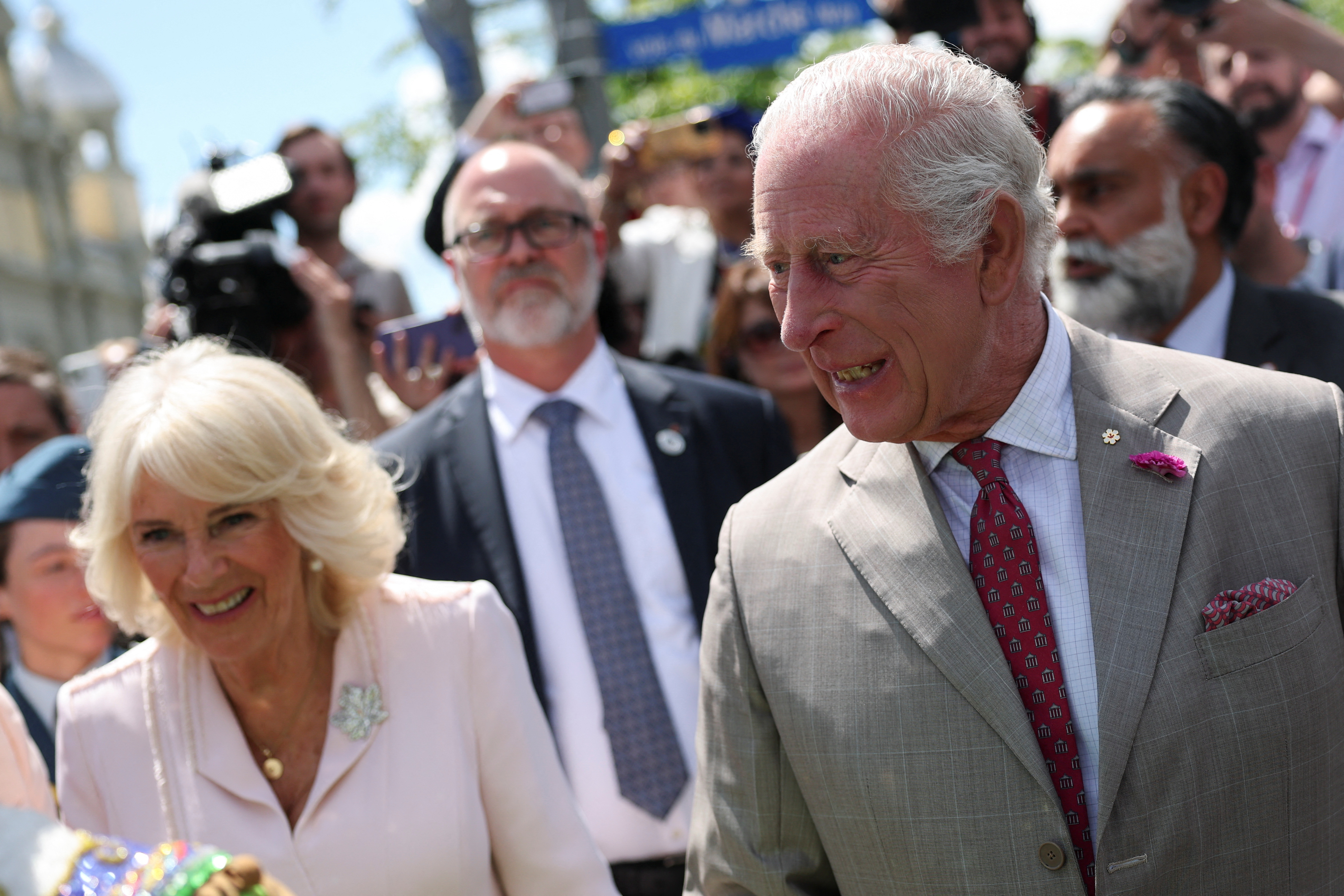 Britain's King Charles and Queen Camilla