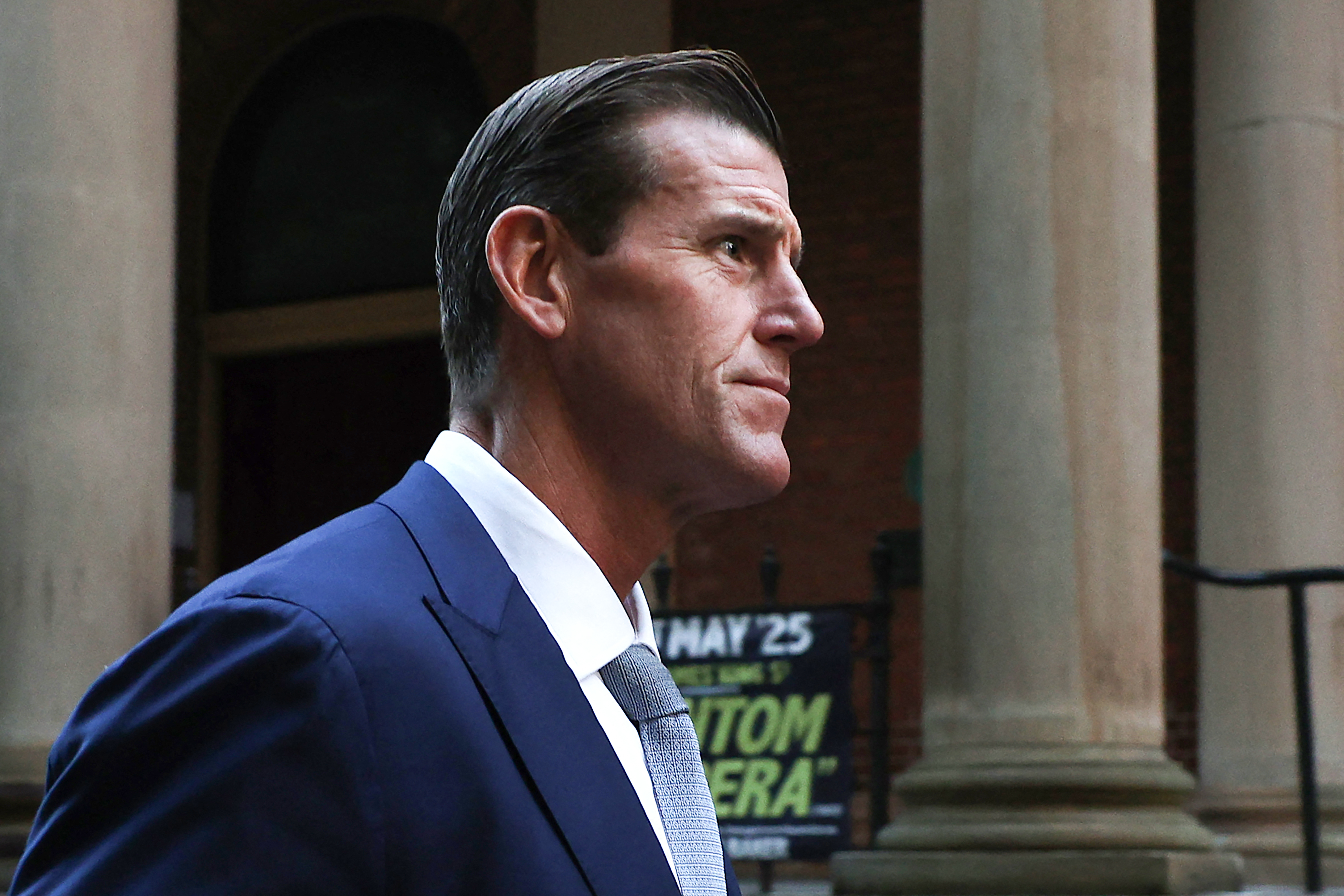Roberts-Smith outside the court.