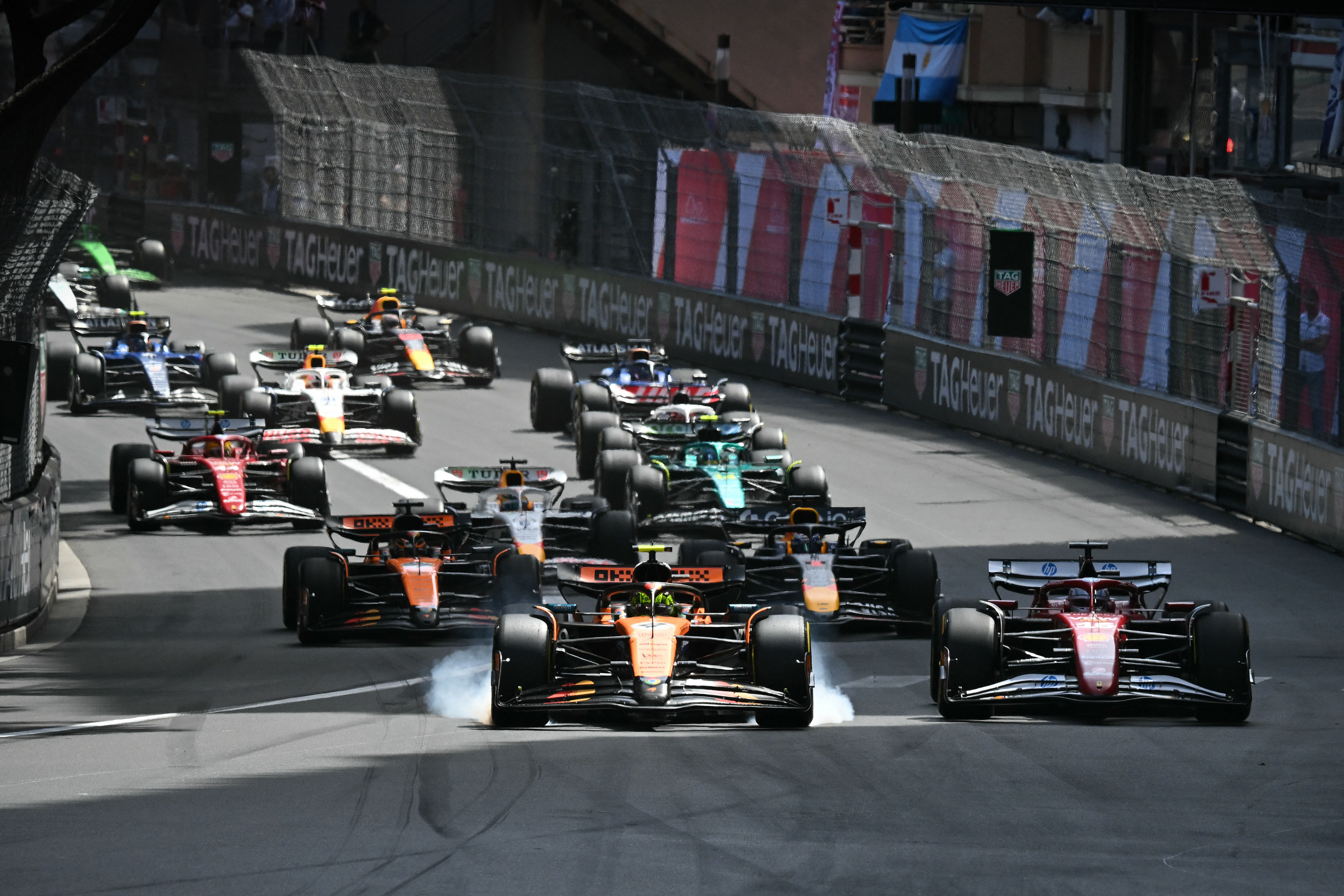 Lando Norris in action.