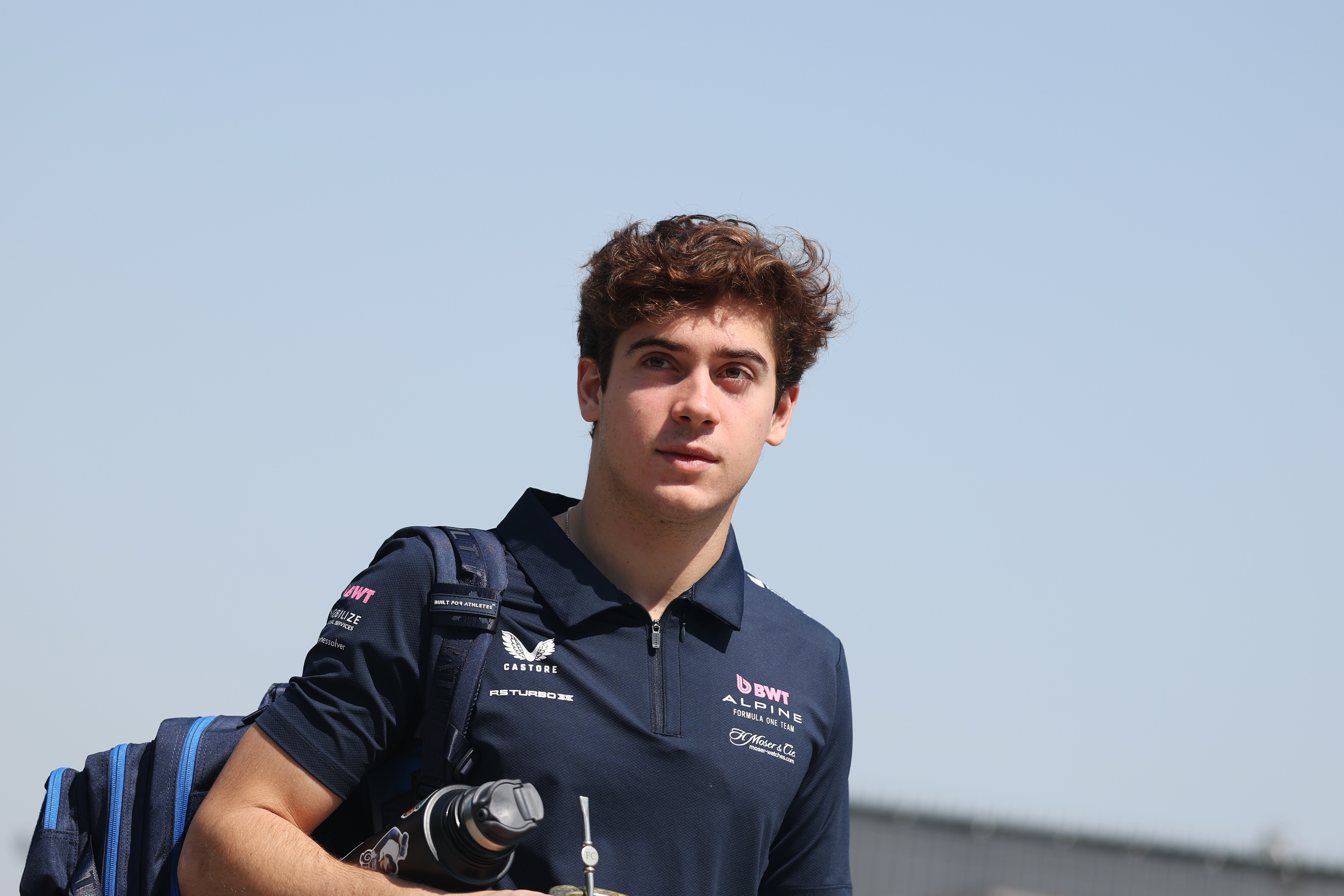 Franco Colapinto reacts.