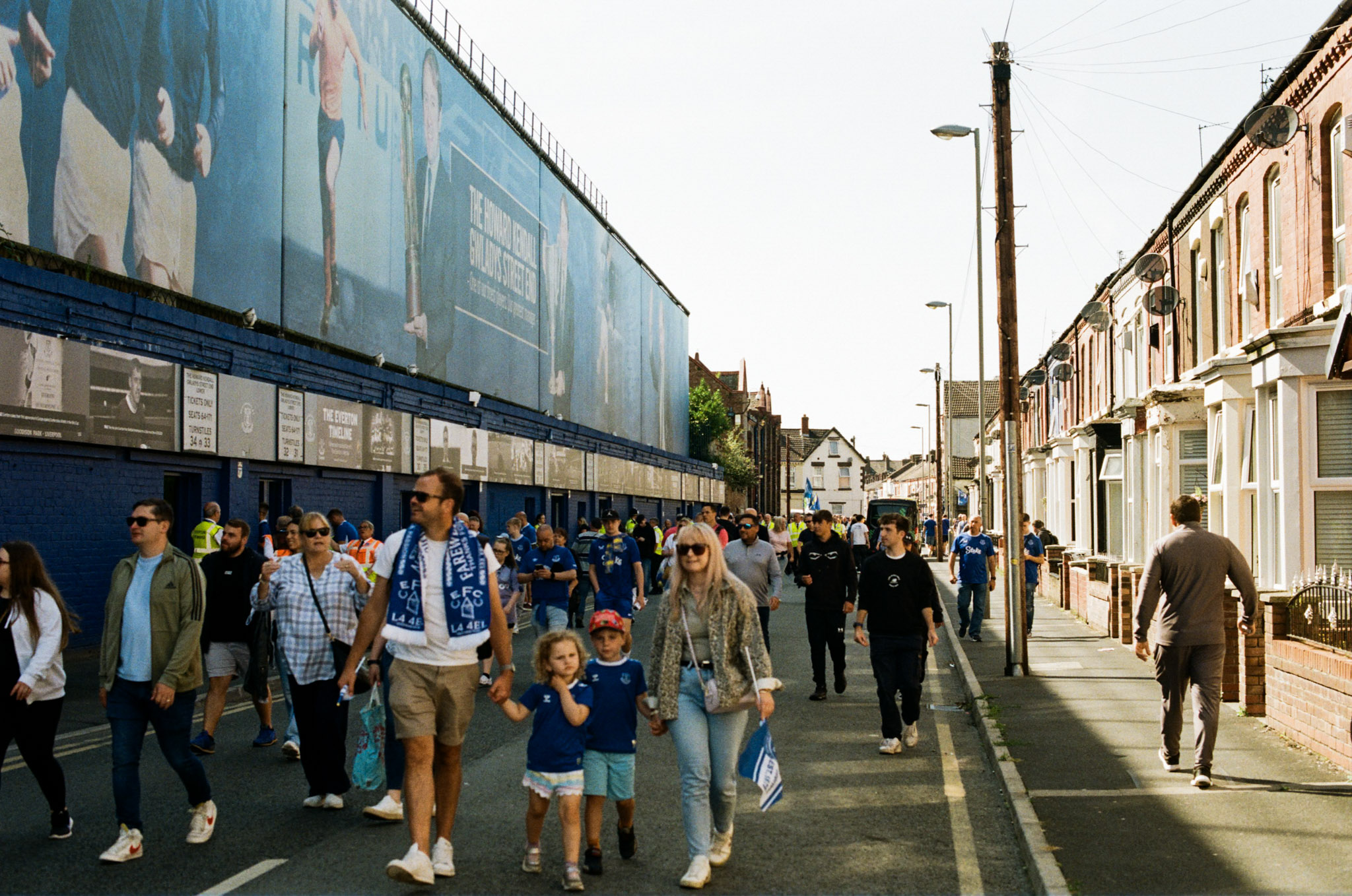 A general view outside Goodison Park in Liverpool 