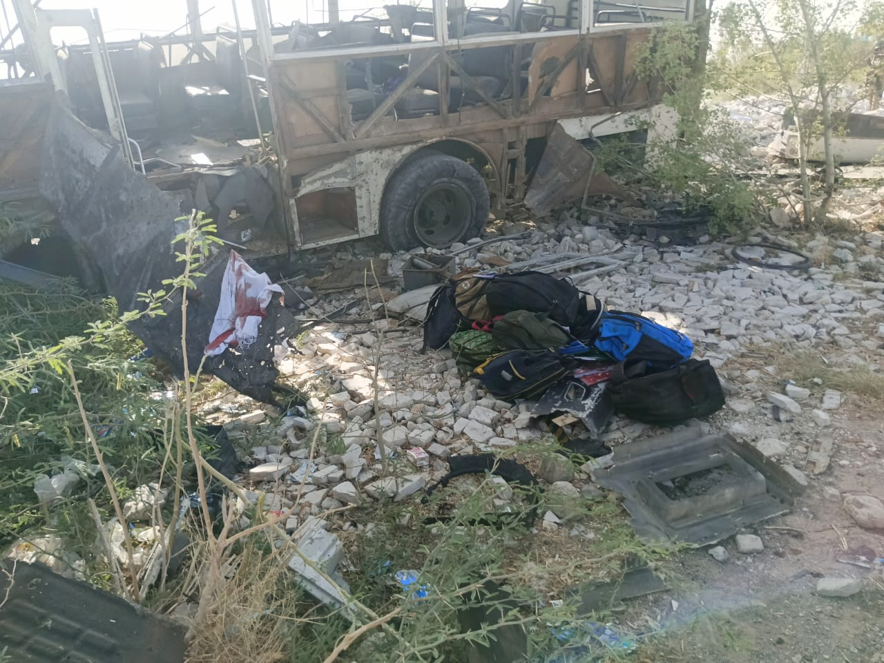 blast targeting a school bus in Pakistan’s southwest Balochistan province