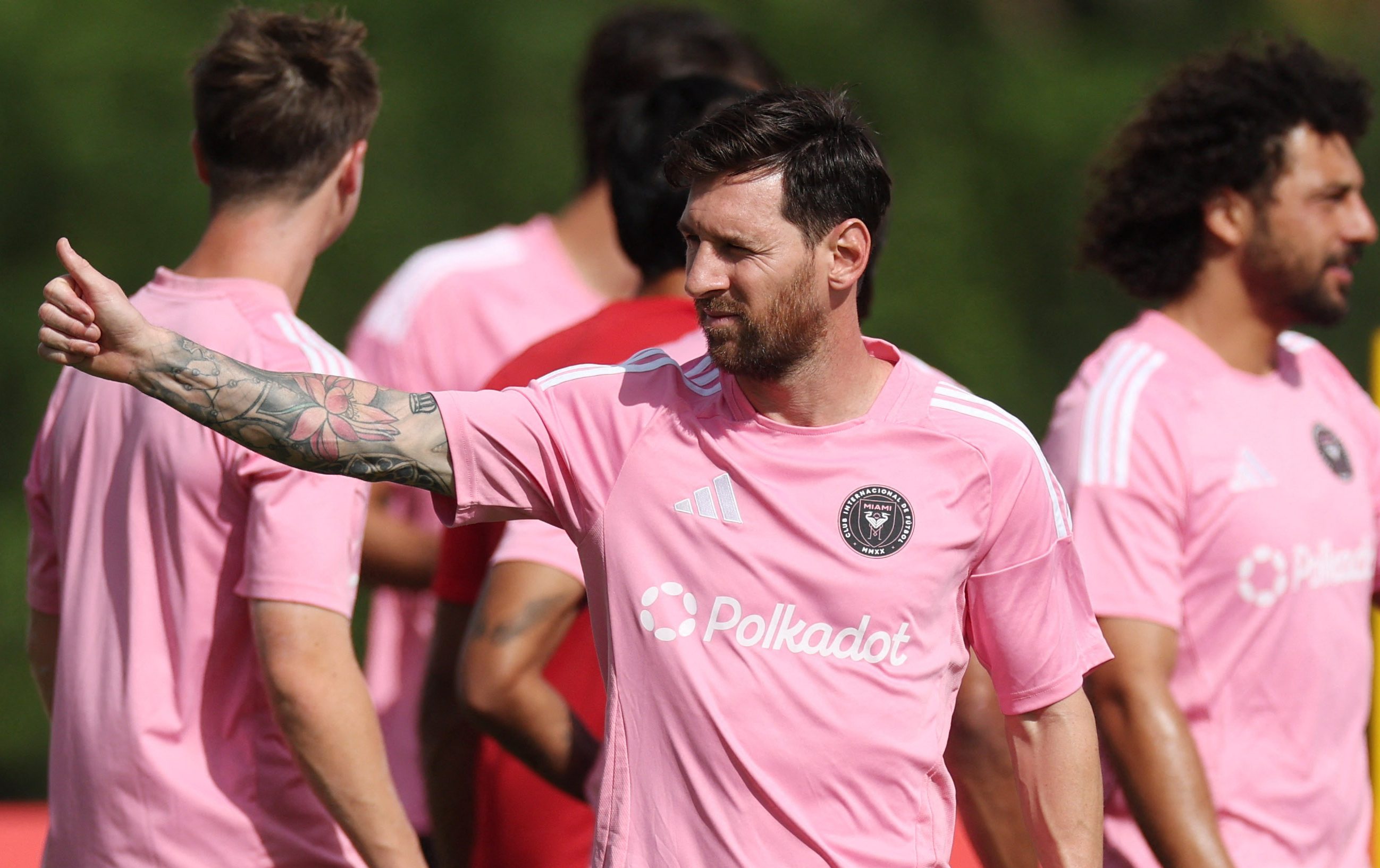 Club World Cup - Inter Miami Training - Florida Blue Training Center, Fort Lauderdale, Florida, U.S. - June 13, 2025 Inter Miami's Lionel Messi during training