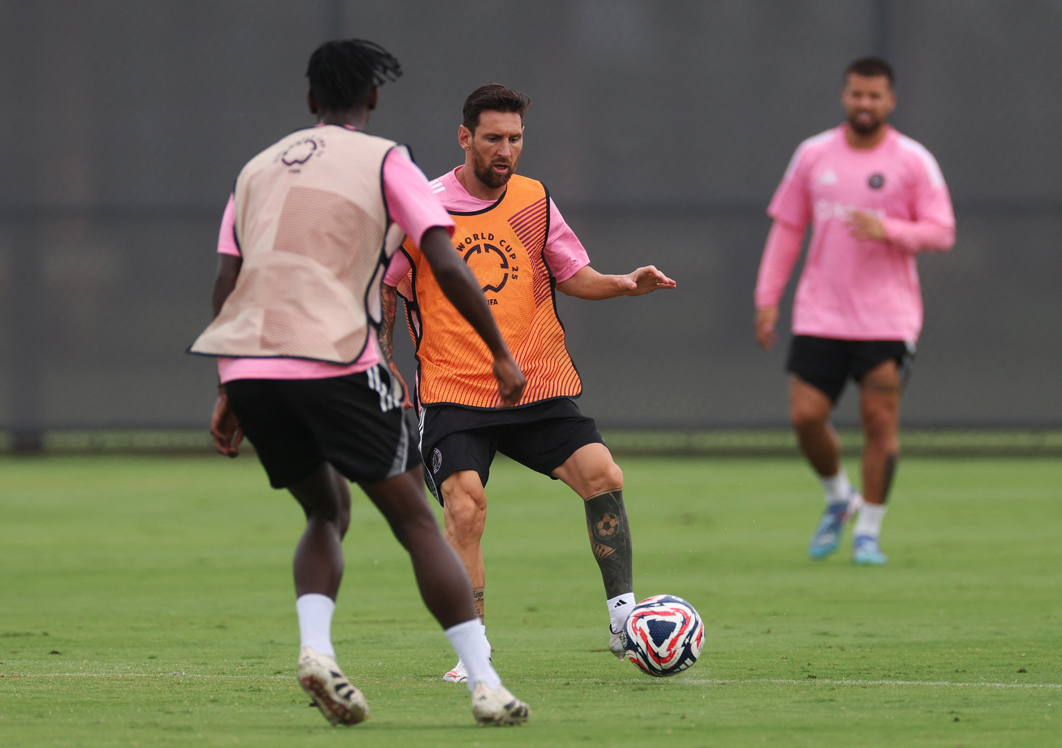 FIFA Club World Cup - Inter Miami CF Training - Inter Miami CF Training Centre, Fort Lauderdale, Florida, U.S. - June 27, 2025 Inter Miami CF's Lionel Messi during training