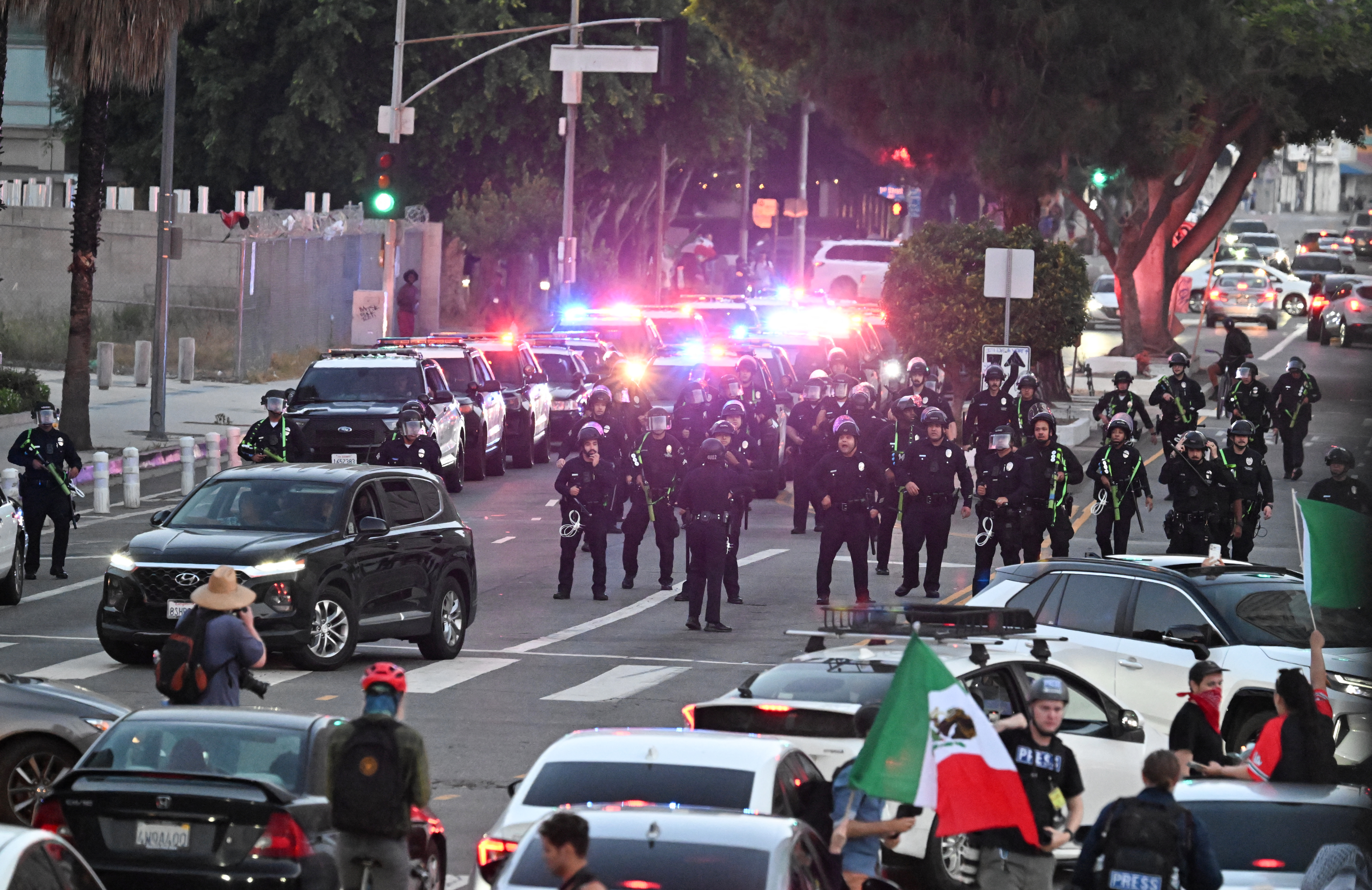 Los Angeles enforced a night-time curfew during protests as Trump sent troops, drawing criticism from officials.