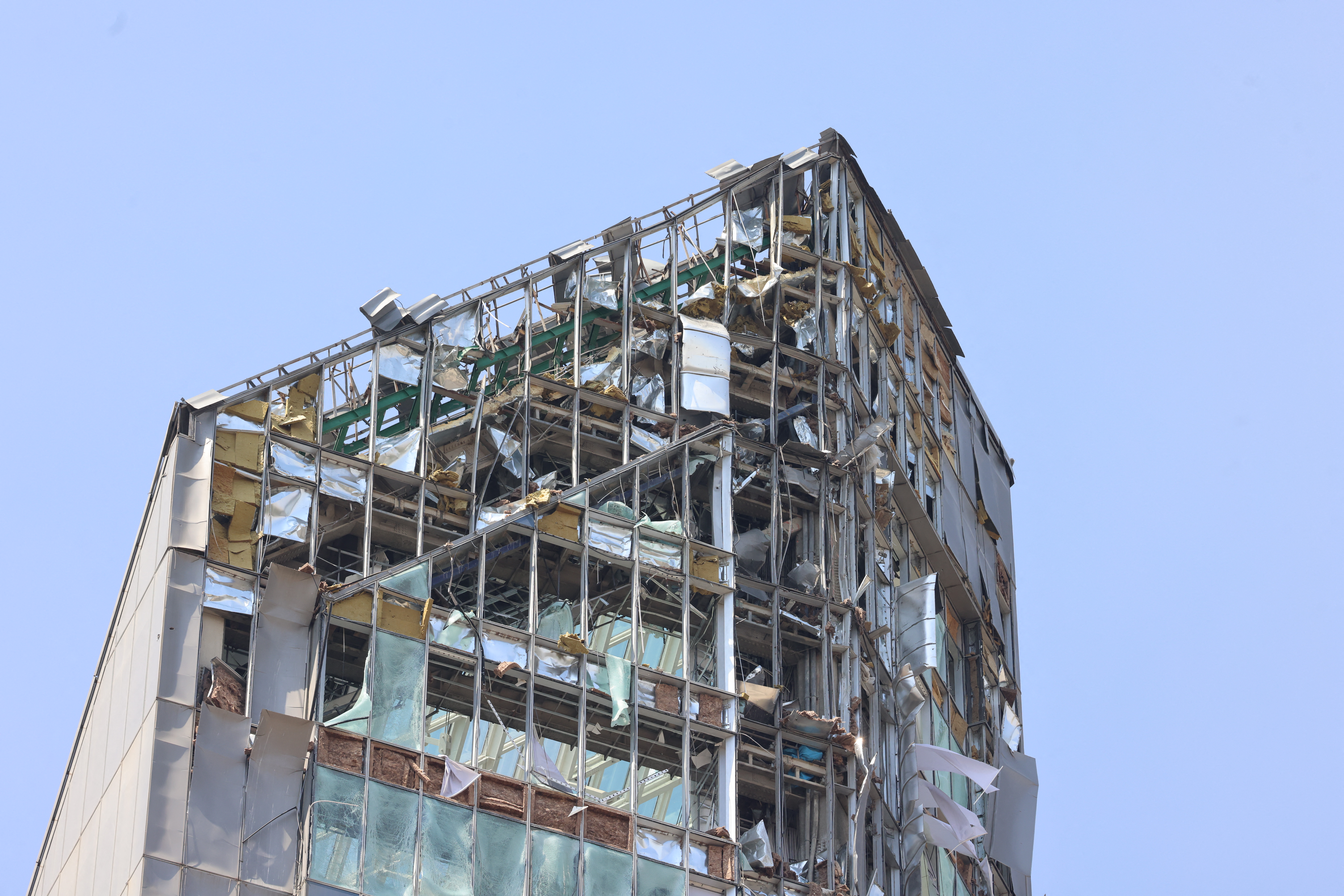 This picture shows a building damaged in an Israeli strike on Tehran on June 13, 2025, during a wave of attacks that hit about 100 targets [Meghdad Madadi/Tasnim News via AFP]