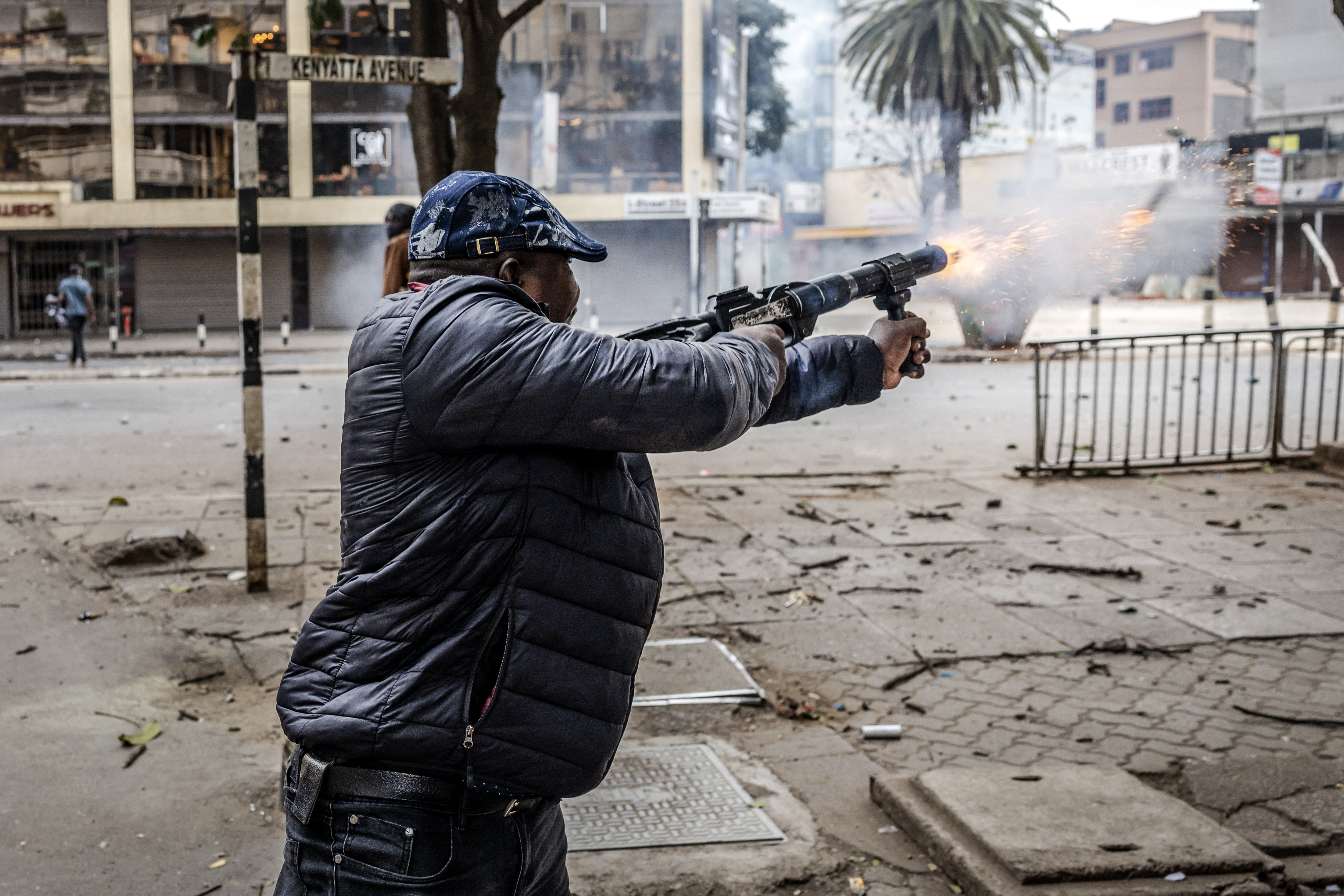 Anger over Kenya police shooting as protesters clash with police