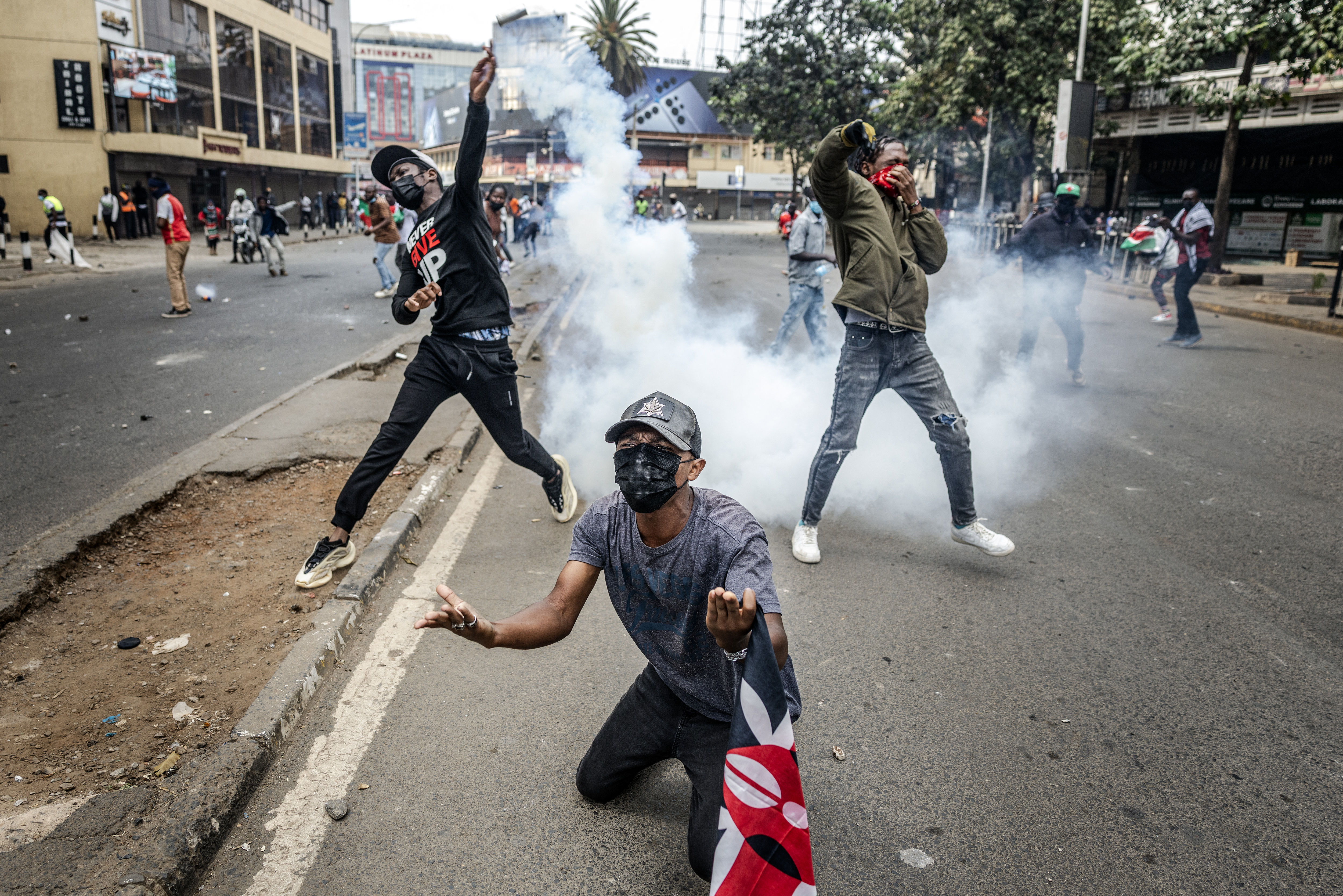 Anger over Kenya police shooting as protesters clash with police