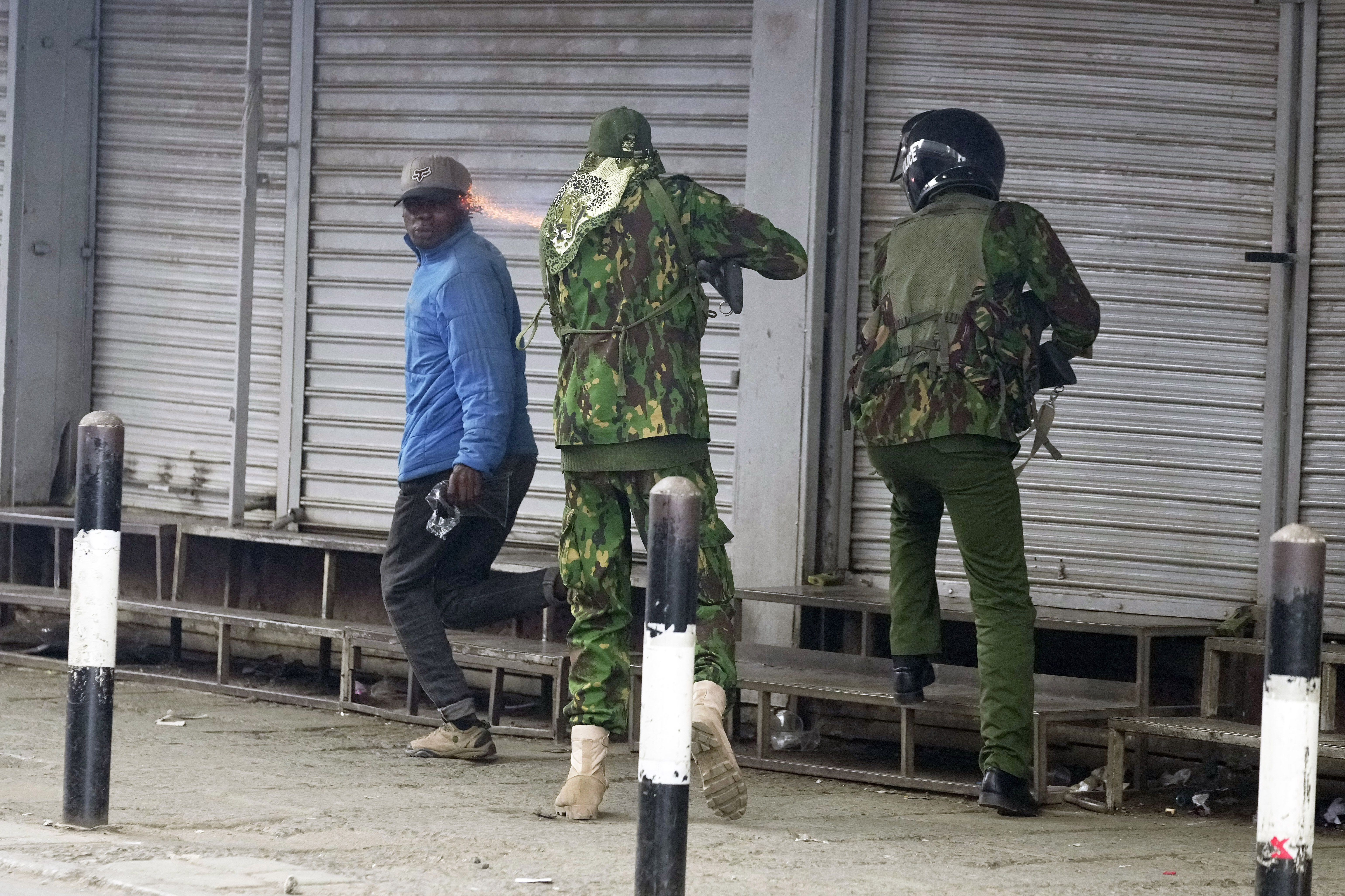 Anger over Kenya police shooting as protesters clash with police