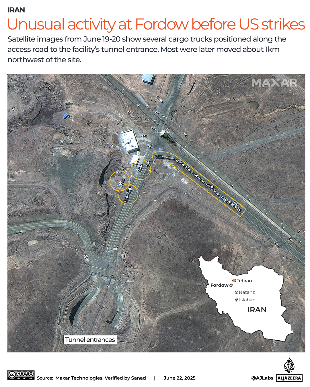 INTERACTIVE-SATELITE IMAGEERY-FORDOW-IRAN-NUCLEAR-TRUCKS-JUNE 22, 2025-1750589350