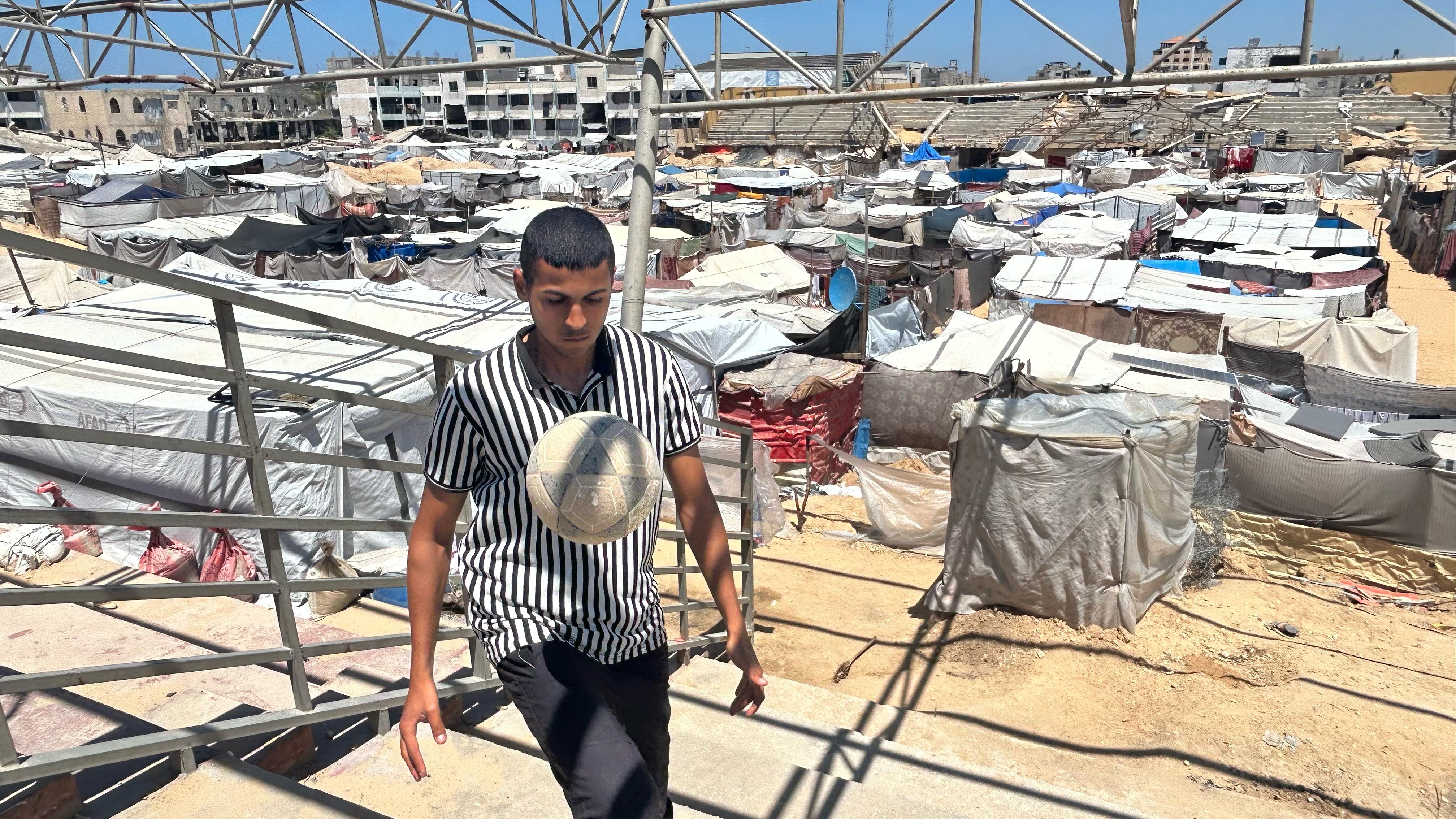 Youssef Abu Shwareb in action.