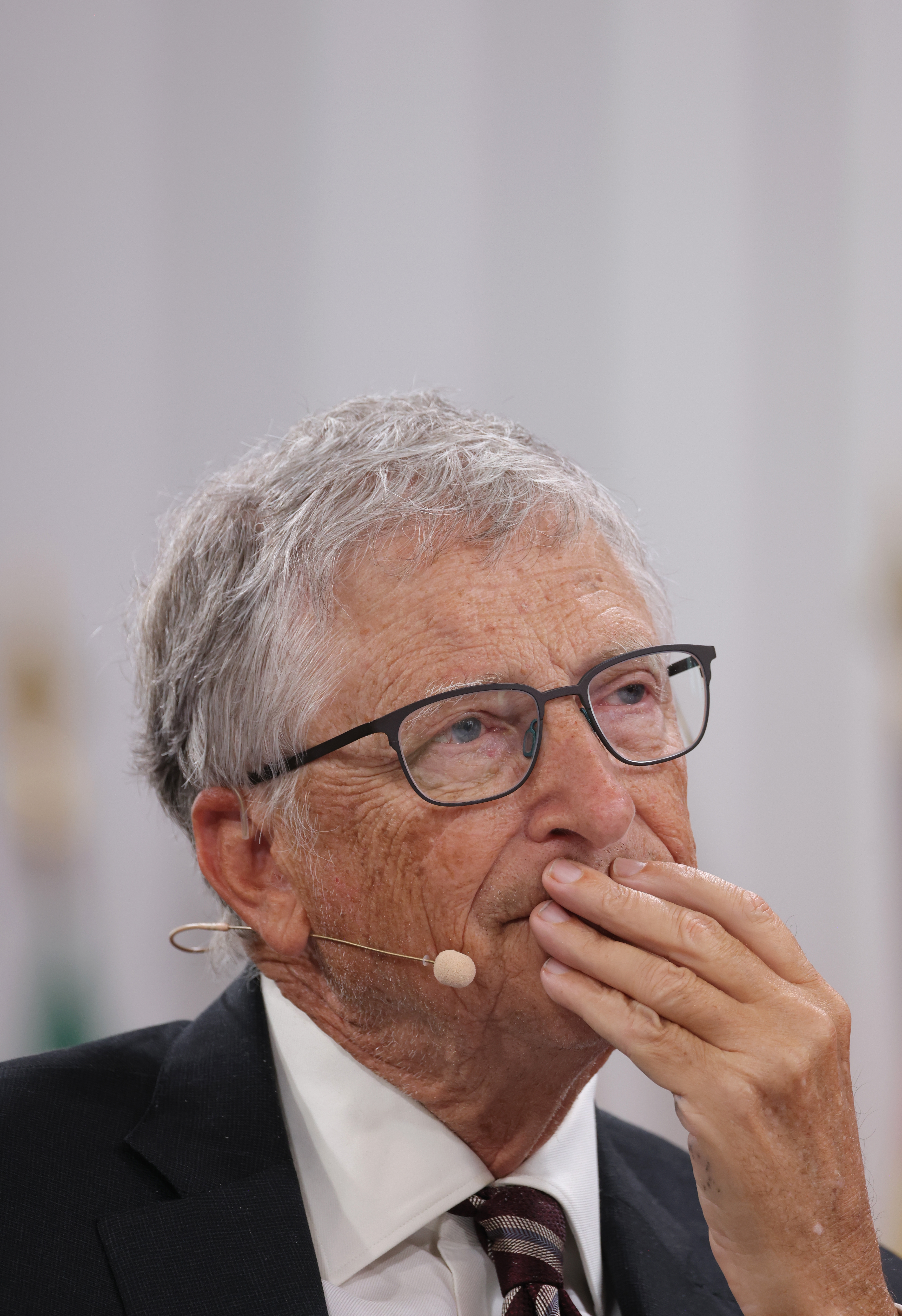BERLIN, GERMANY - MAY 07: Philanthropist and former Microsoft CEO Bill Gates attends a panel discussion at the Global Solutions Summit on May 07, 2024 in Berlin, Germany. The Global Solutions Summit brings together people from all over the world to discuss pressing global policy issues. (Photo by Sean Gallup/Getty Images)