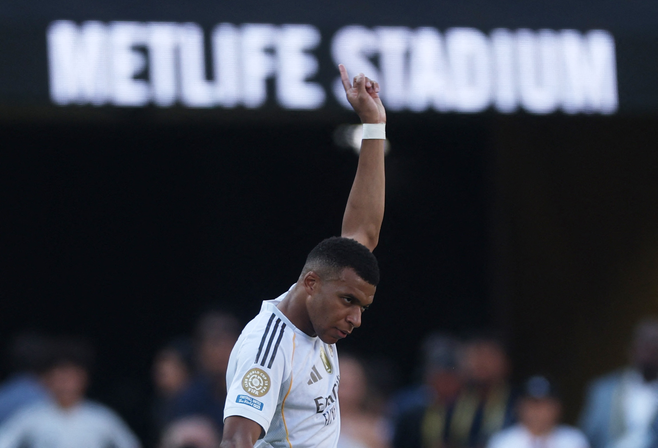 FIFA Club World Cup - Quarter Final - Real Madrid v Borussia Dortmund -Real Madrid's Kylian Mbappe celebrates scoring their third goal