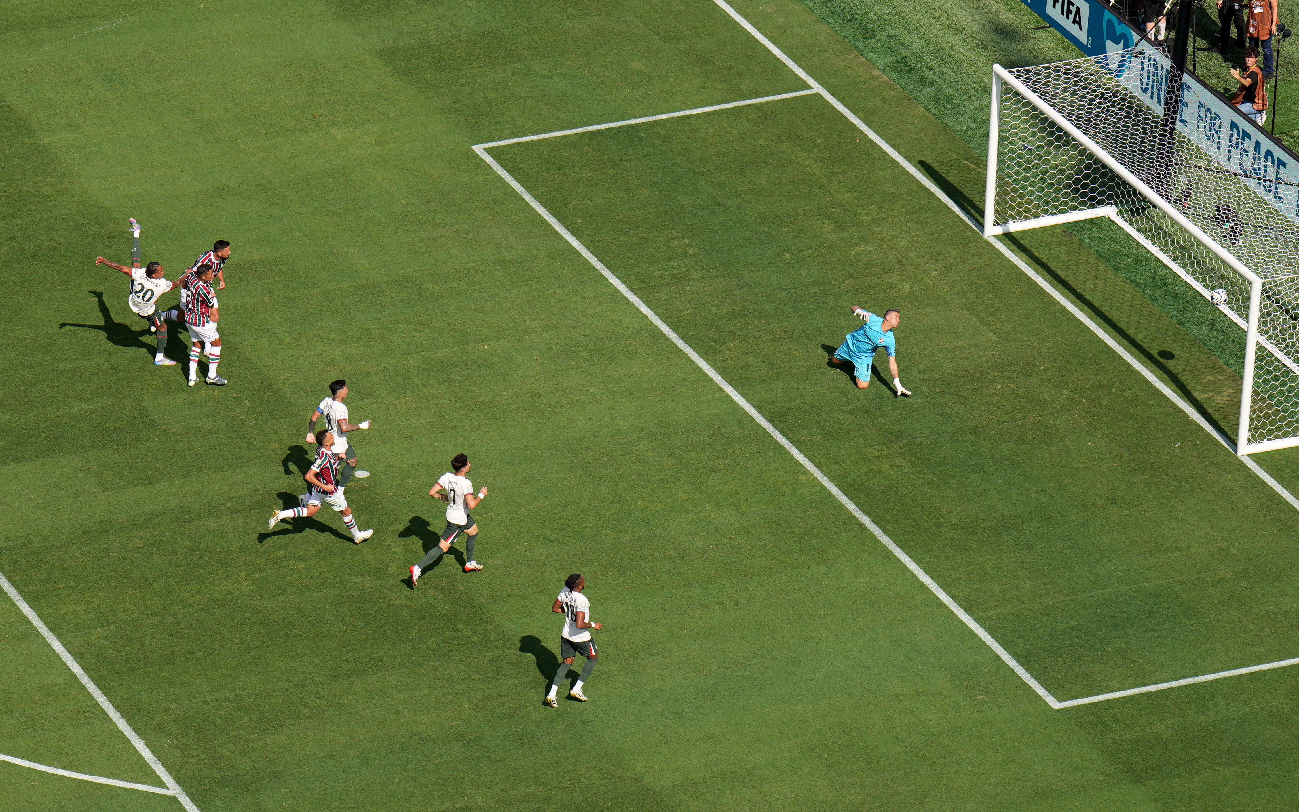FIFA Club World Cup - Semi Final - Fluminense v Chelsea - MetLife Stadium, East Rutherford, New Jersey, U.S. - July 8, 2025 Chelsea's Joao Pedro scores their second goal