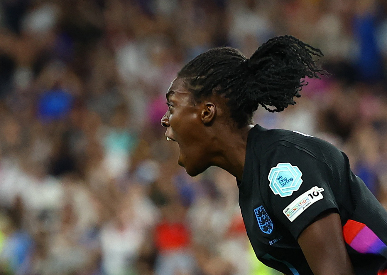 Michelle Agyemang reacts.