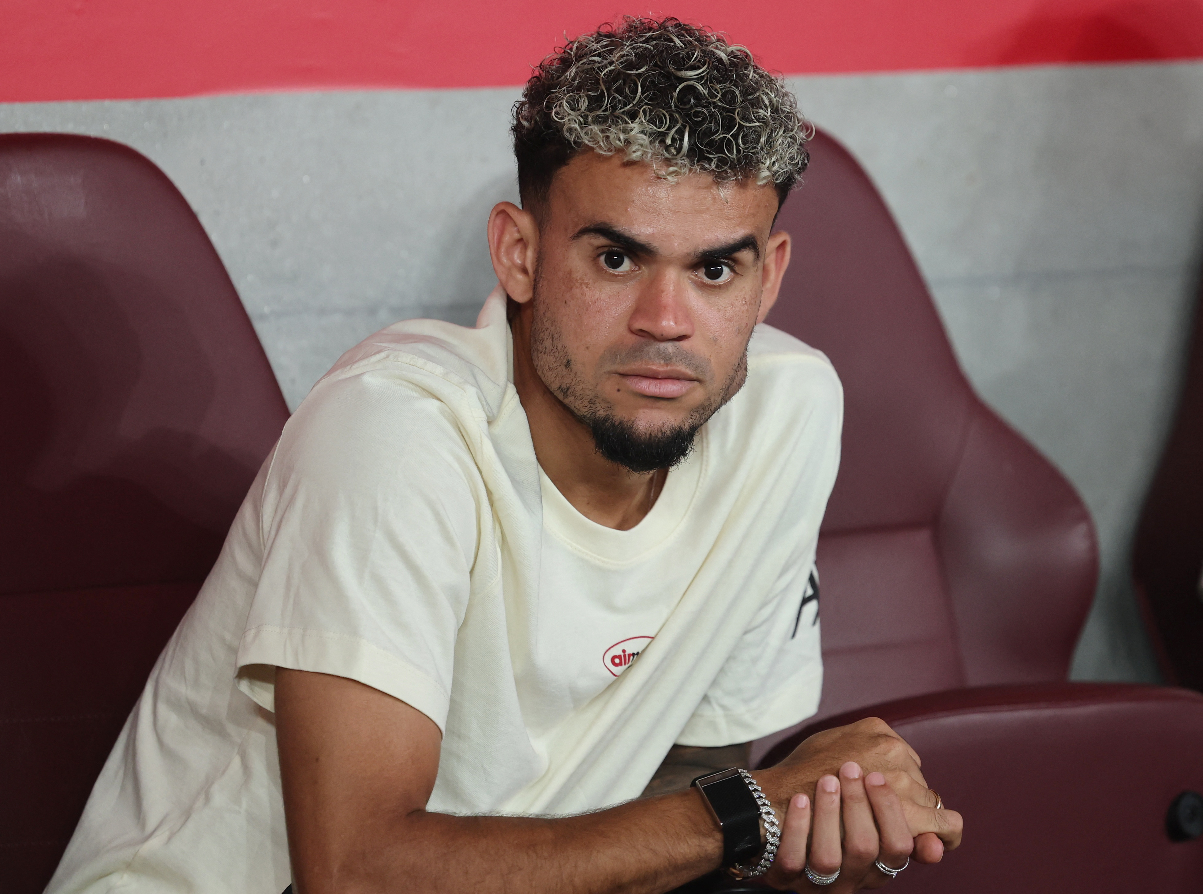 Football - Pre-Season Friendly - Liverpool v AC Milan - Kai Tak Sports Park, Hong Kong, China - July 26, 2025 Liverpool's Luis Diaz before the match