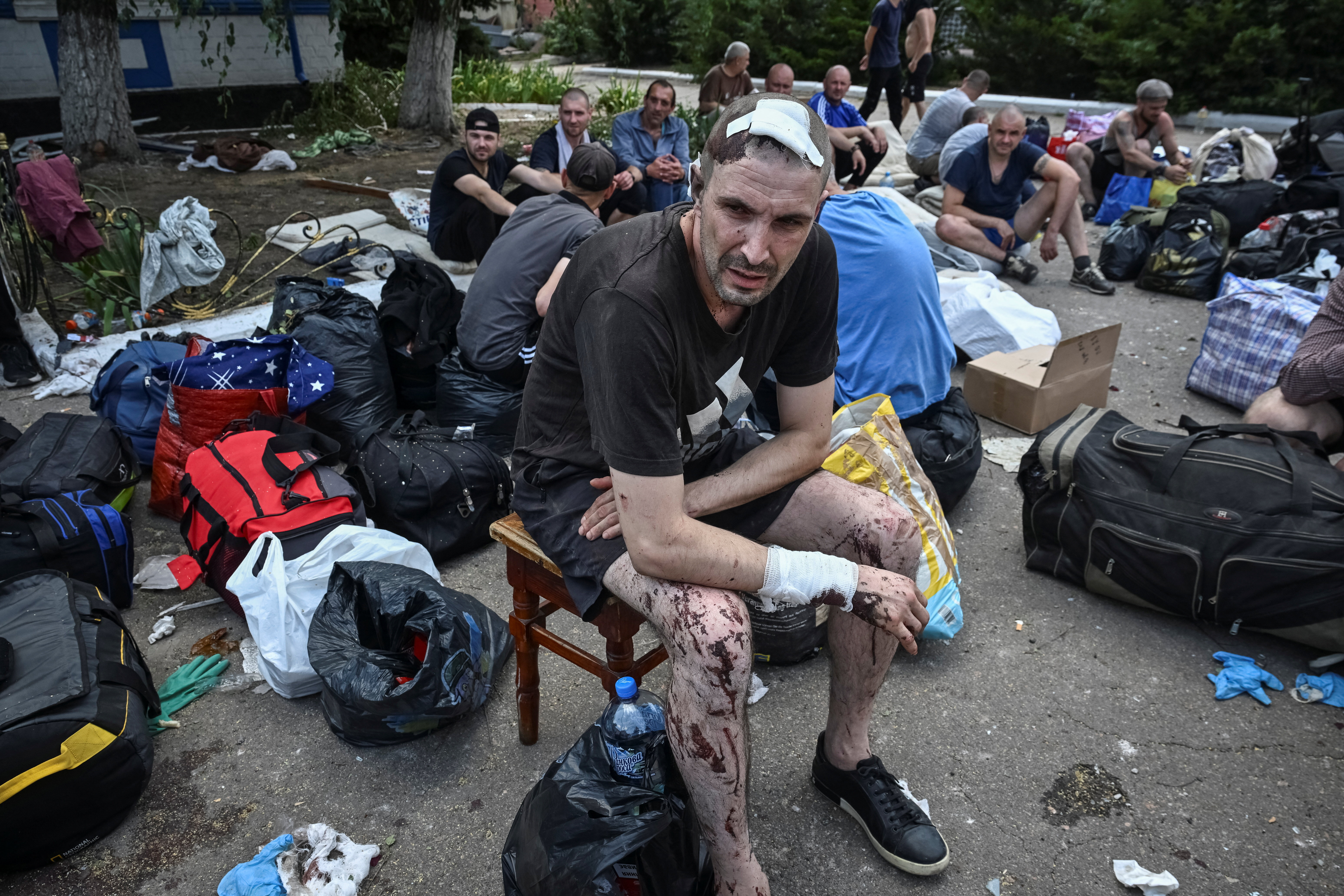 Ukraine wounded person