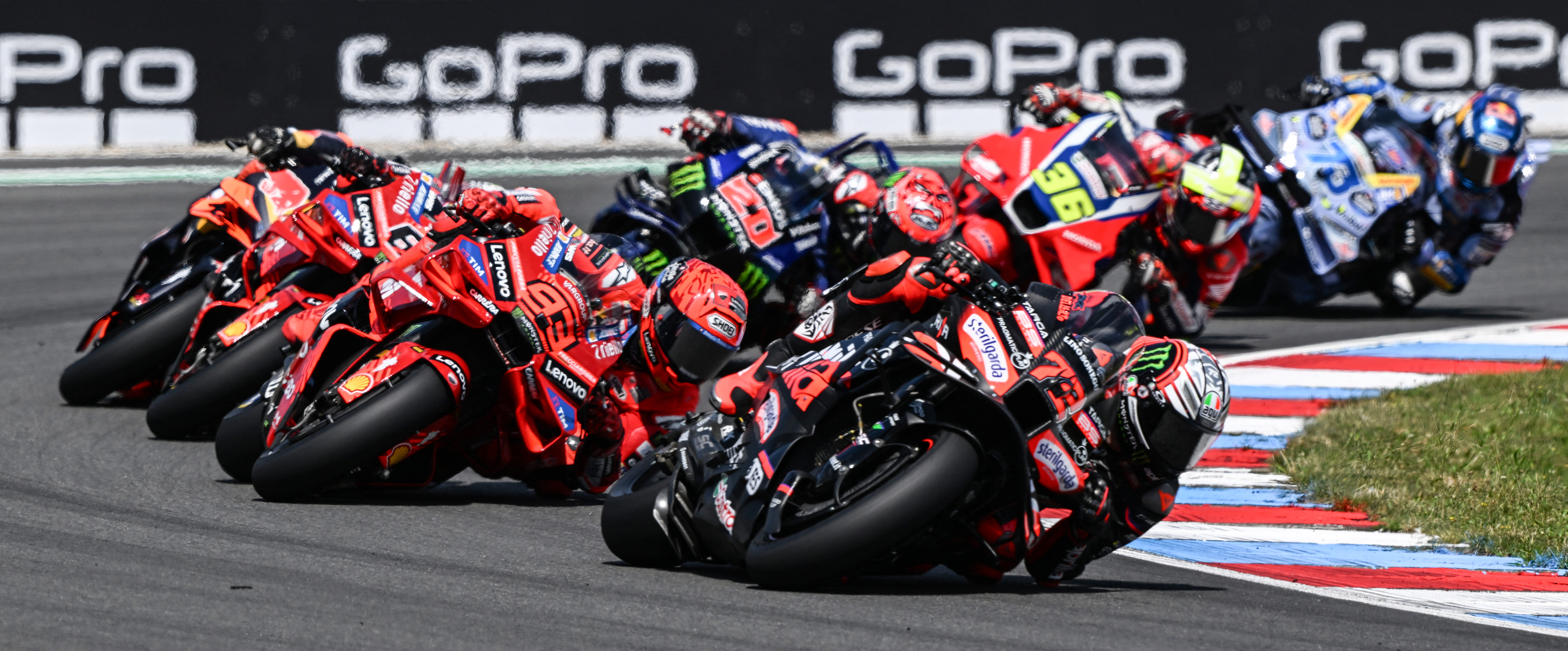 Marco Bezzecchi in action.