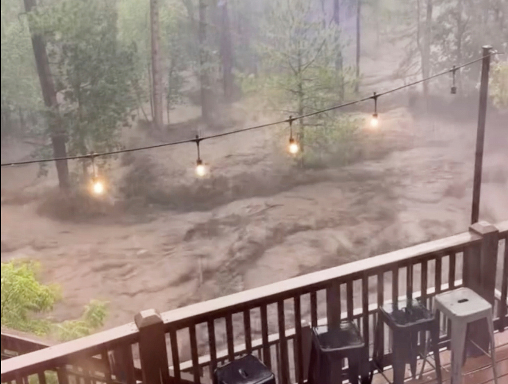A flash flood