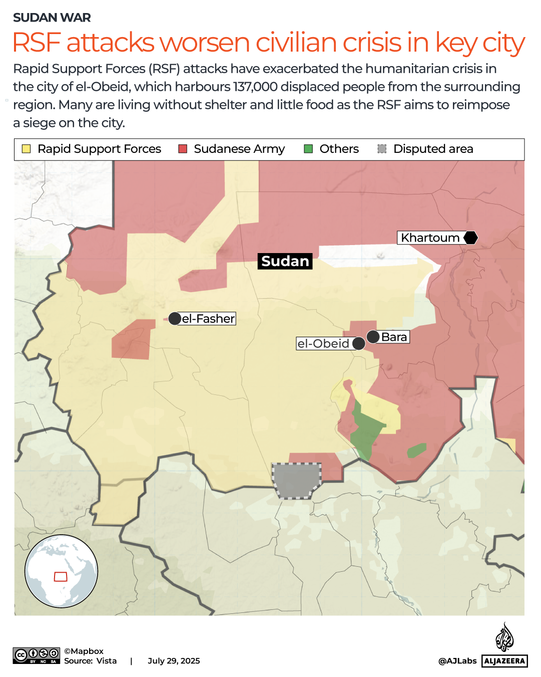 Interactive map Sudan el-Obeid