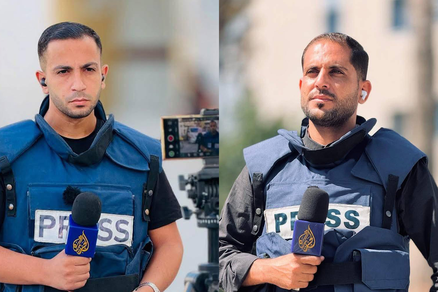 Al-Jazeera's Anas al-Sharif and Mohammed Qraiqea