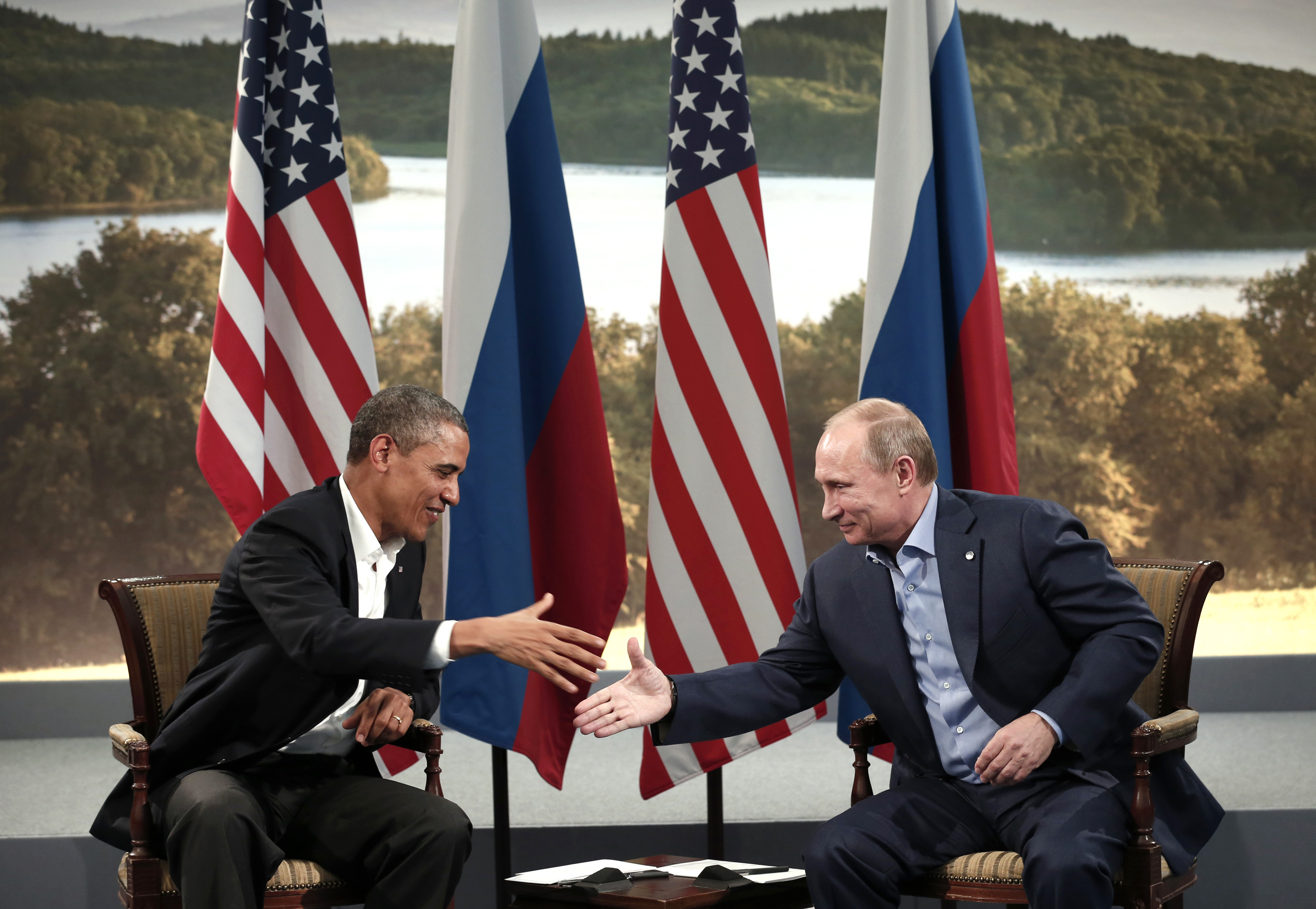 Vladimir Putin's meetings with US presidents over the years