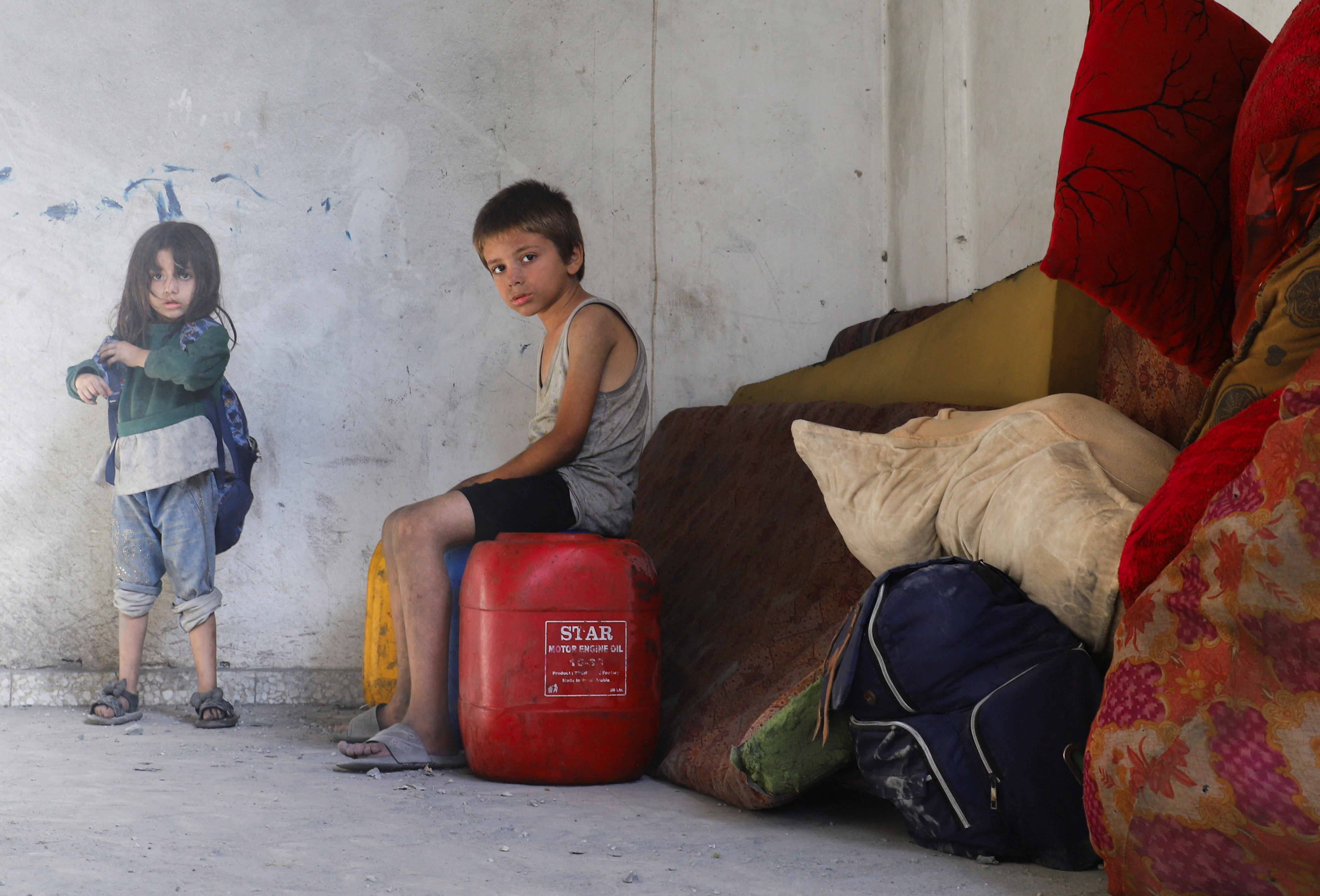 Palestinian children in Gaza