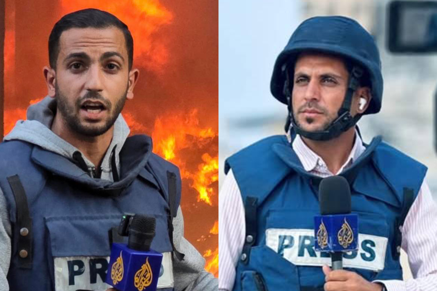 Al-Jazeera's Anas al-Sharif and Mohammed Qraiqea