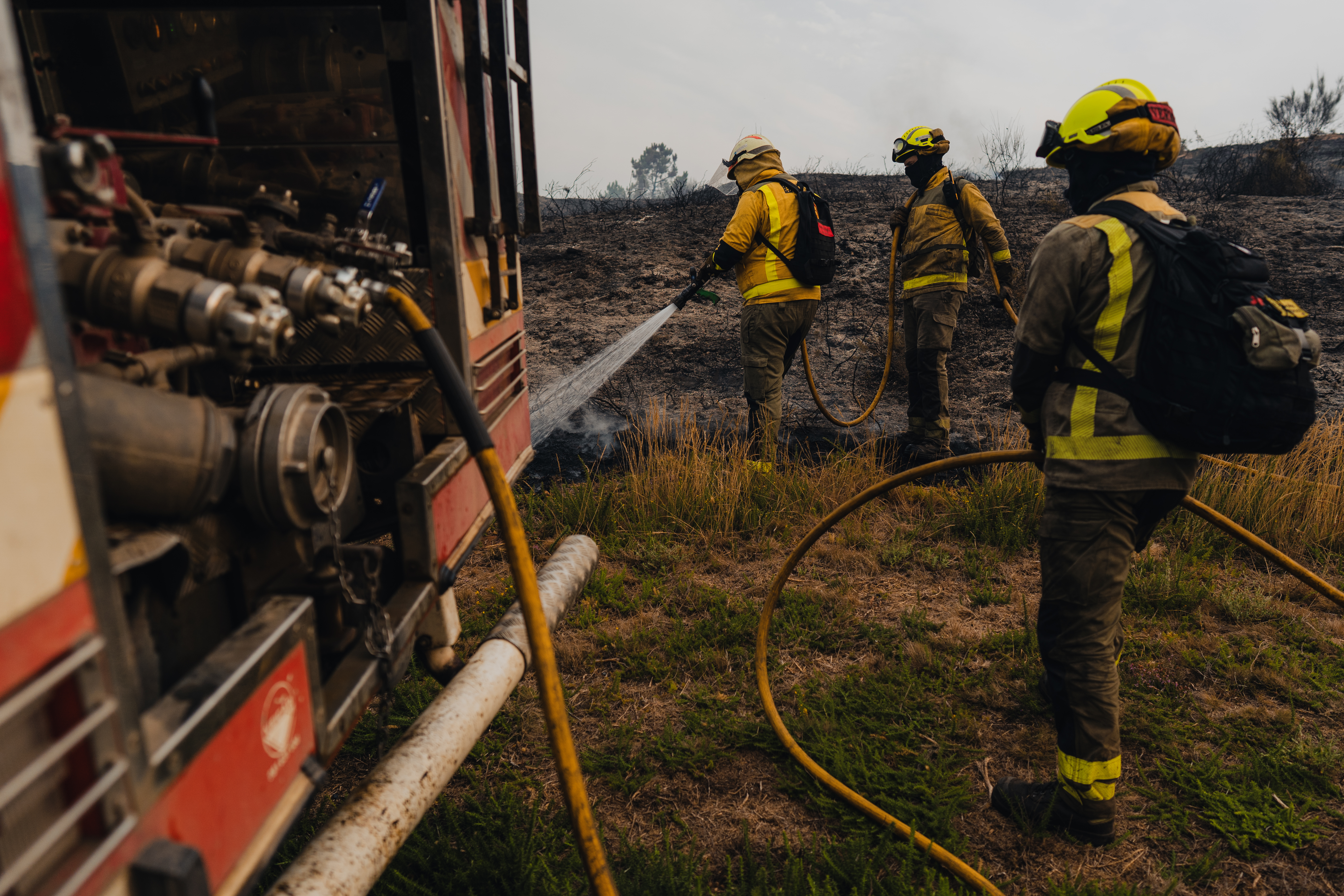 Firefighting efforts continue in Spain's Galicia