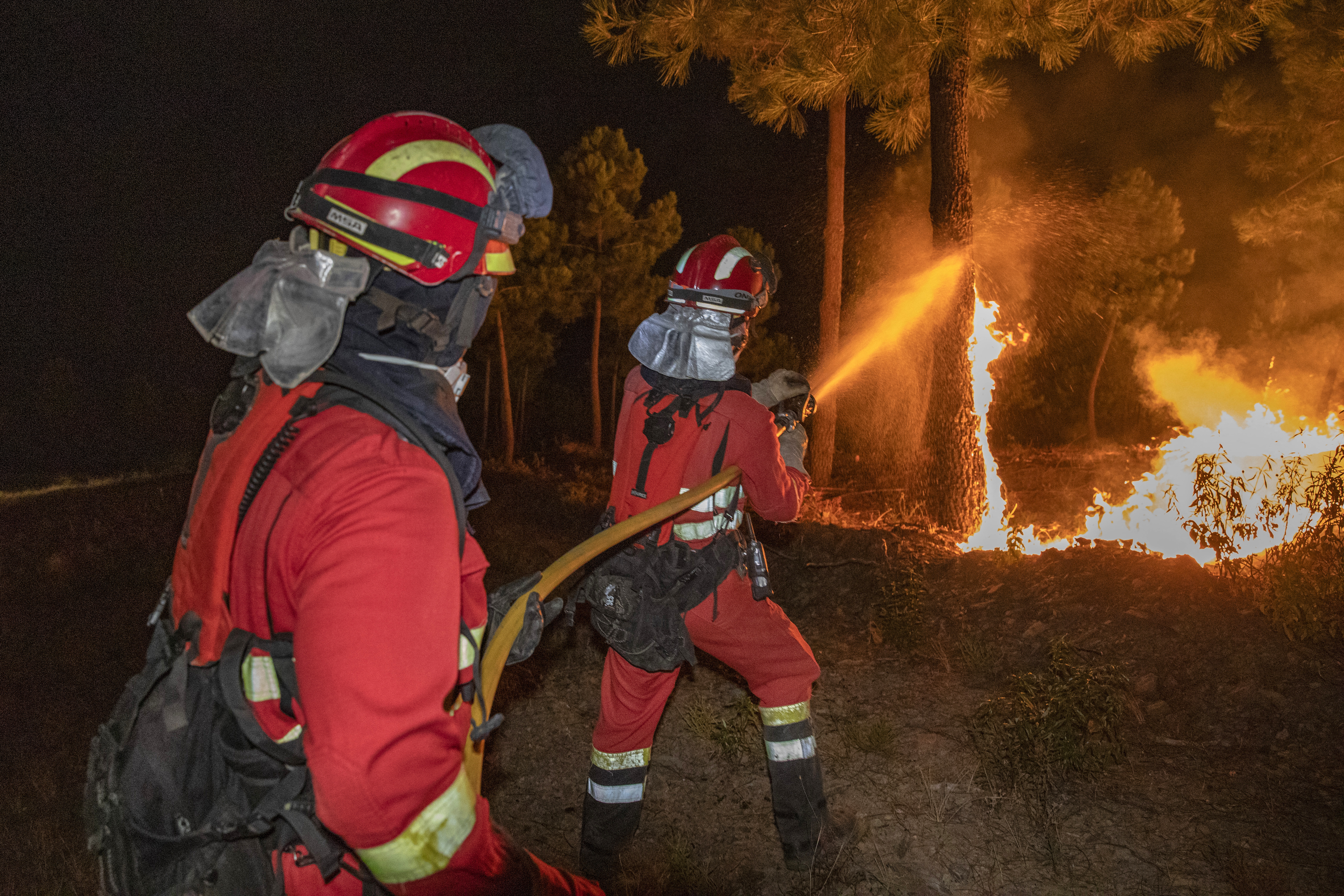 This handout photo released by the Military Emergency Unit (UME)