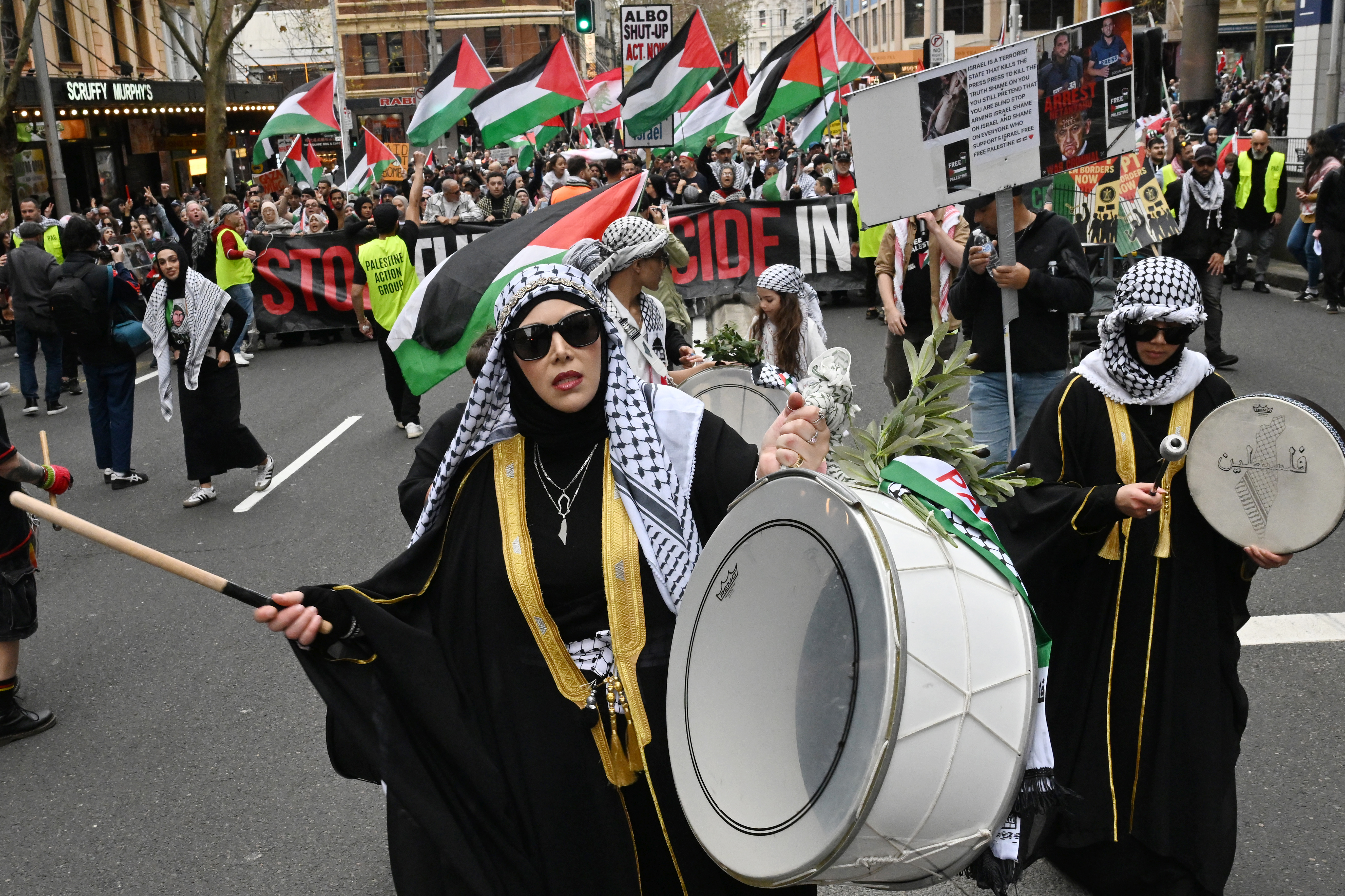 Widespread protests held in Australia to support Palestinians