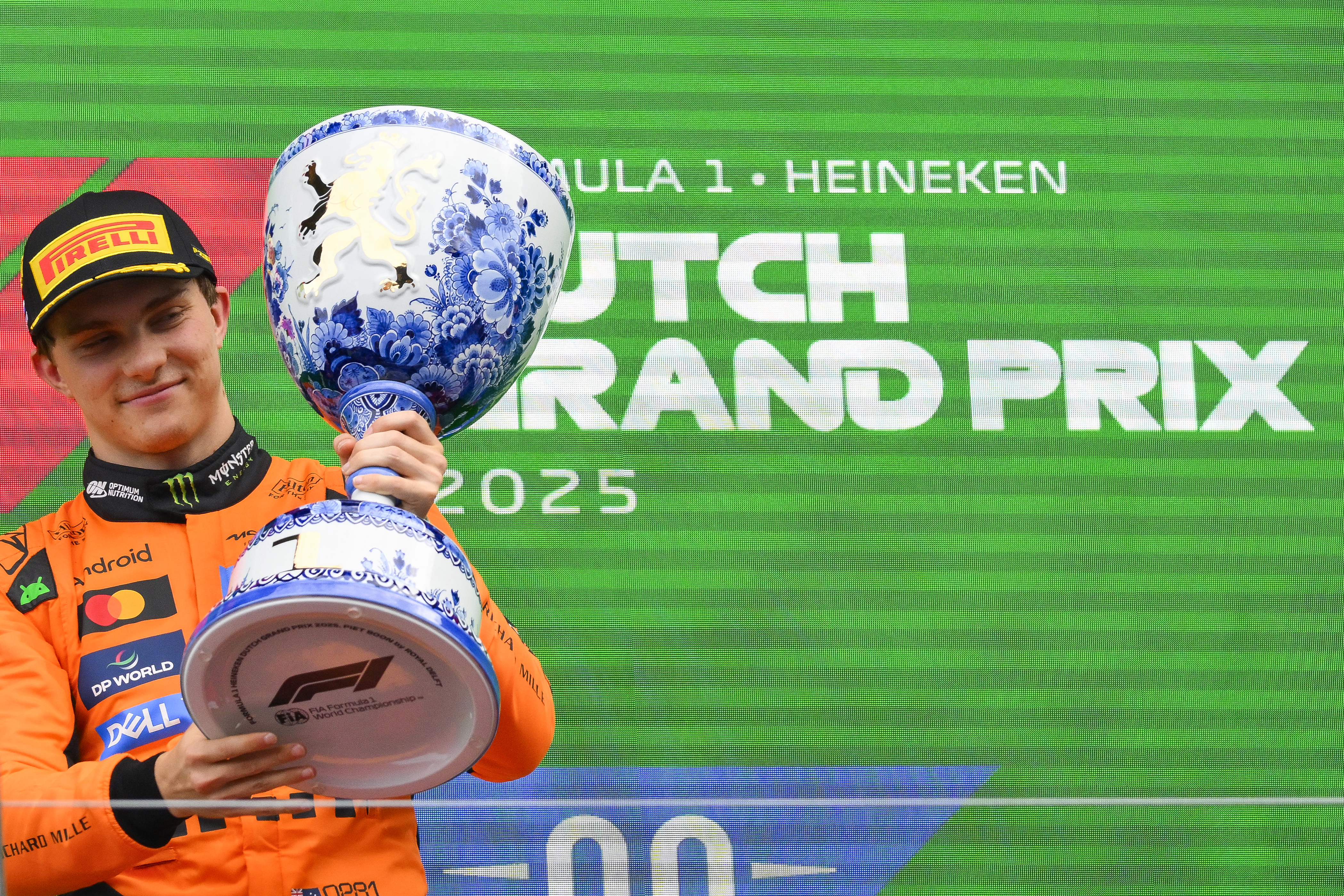 McLaren's Oscar Piastri wins the Formula One Dutch Grand Prix at the Circuit Zandvoort in the Netherlands [John Thys/AFP]