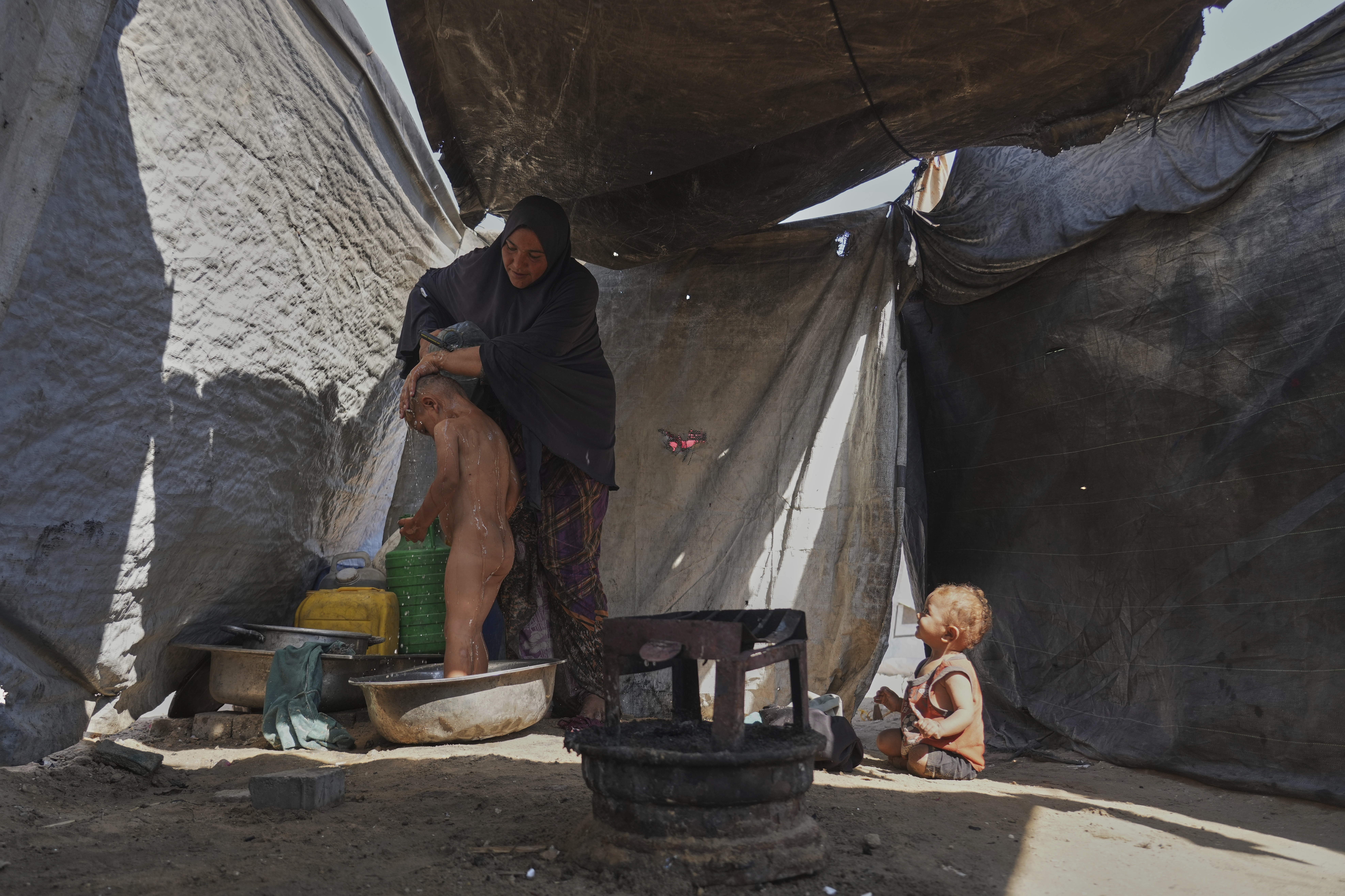 Fadi and Abeer Sobh fight daily battles for food and water, as their six children face hunger and hardship.