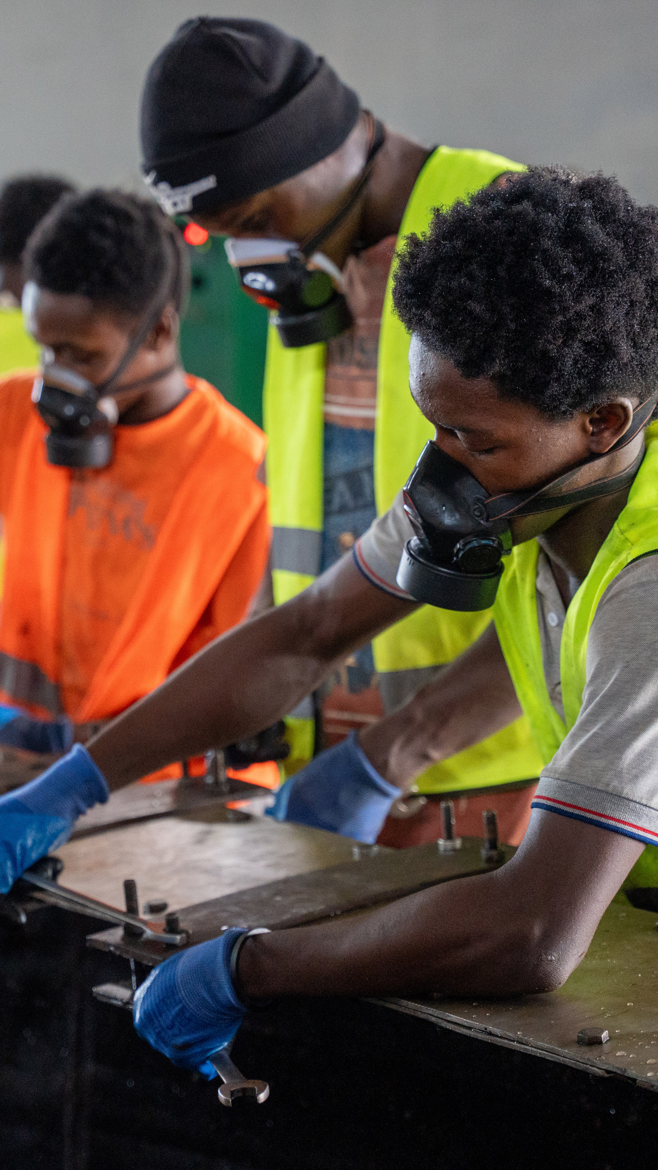 Workers at the ASASE Foundation [Costanza Gambarini/SourceMaterial]
