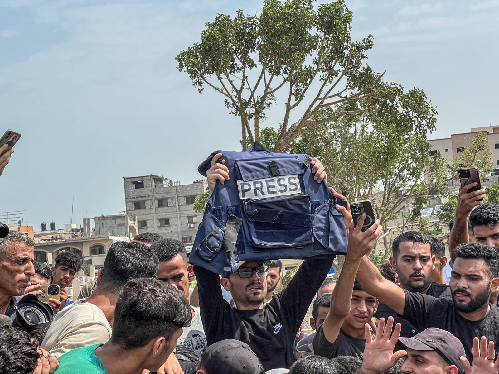 Anas al-Sharif's press vest